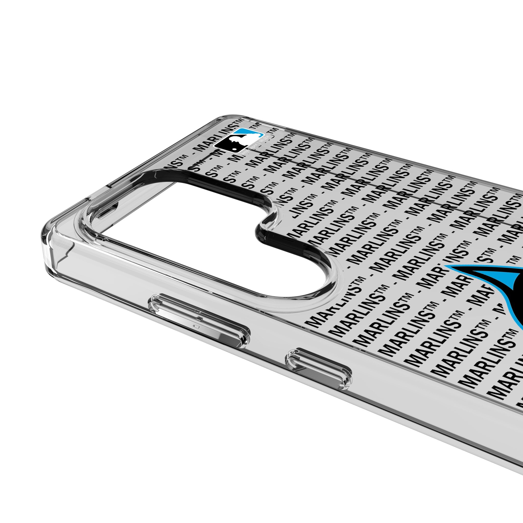Miami Marlins Text Backdrop Clear Phone Case for Samsung Galaxy 3