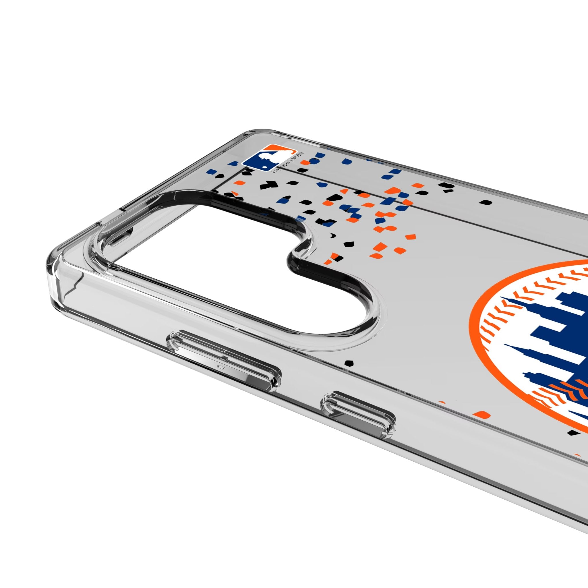 New York Mets Confetti Clear Phone Case for Samsung Galaxy 3