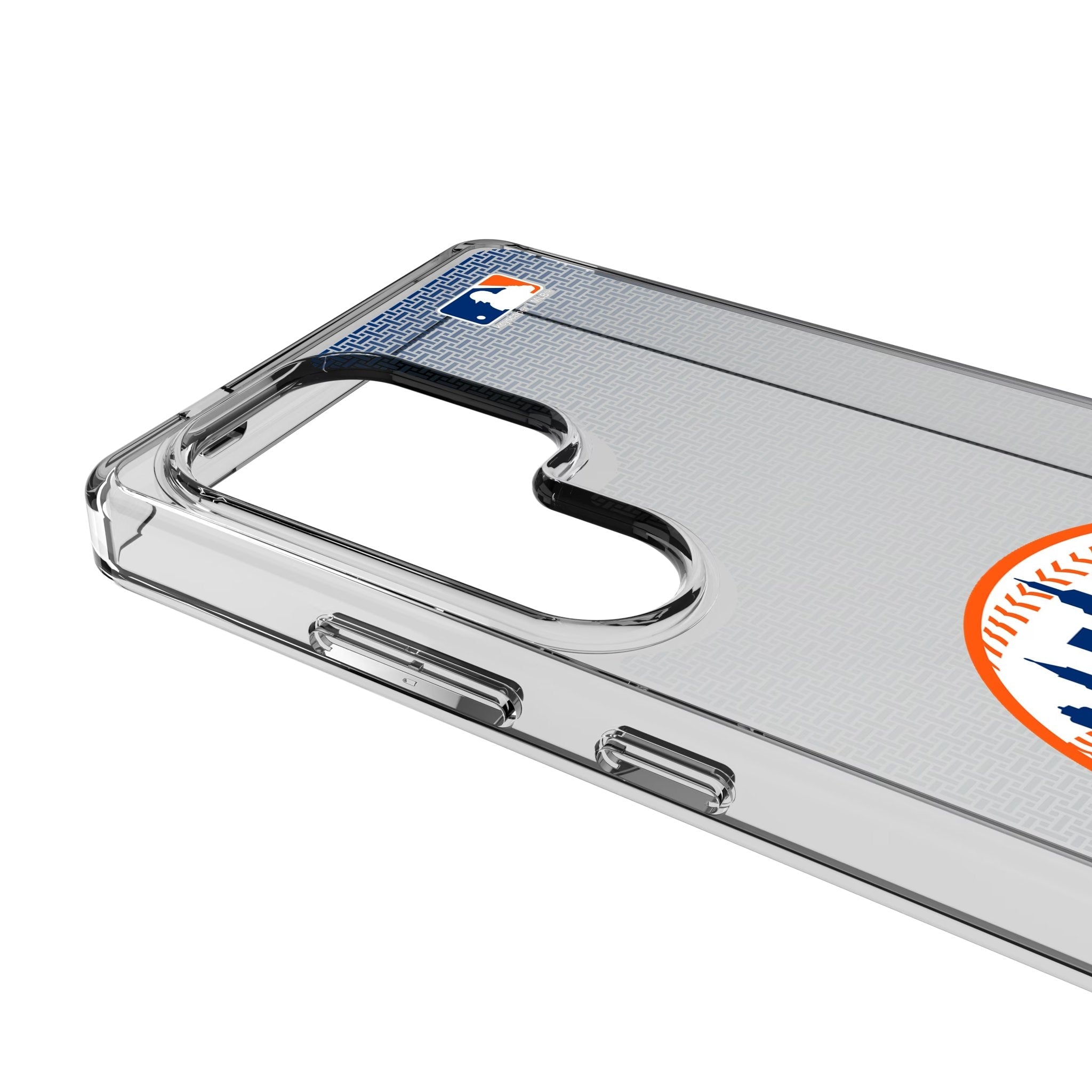 New York Mets Linen Clear Phone Case for Samsung Galaxy 3