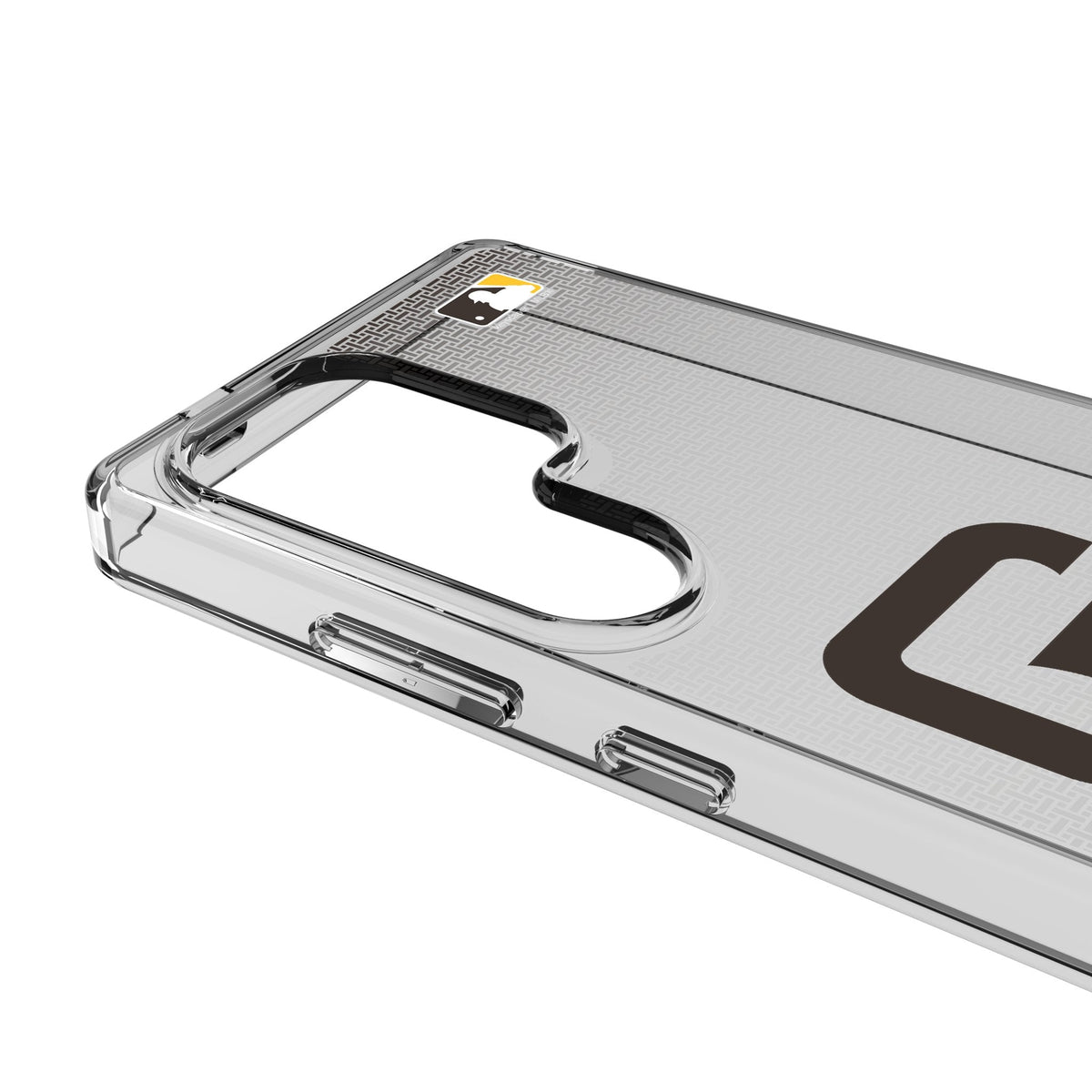 San Diego Padres Linen Clear Phone Case for Samsung Galaxy 3