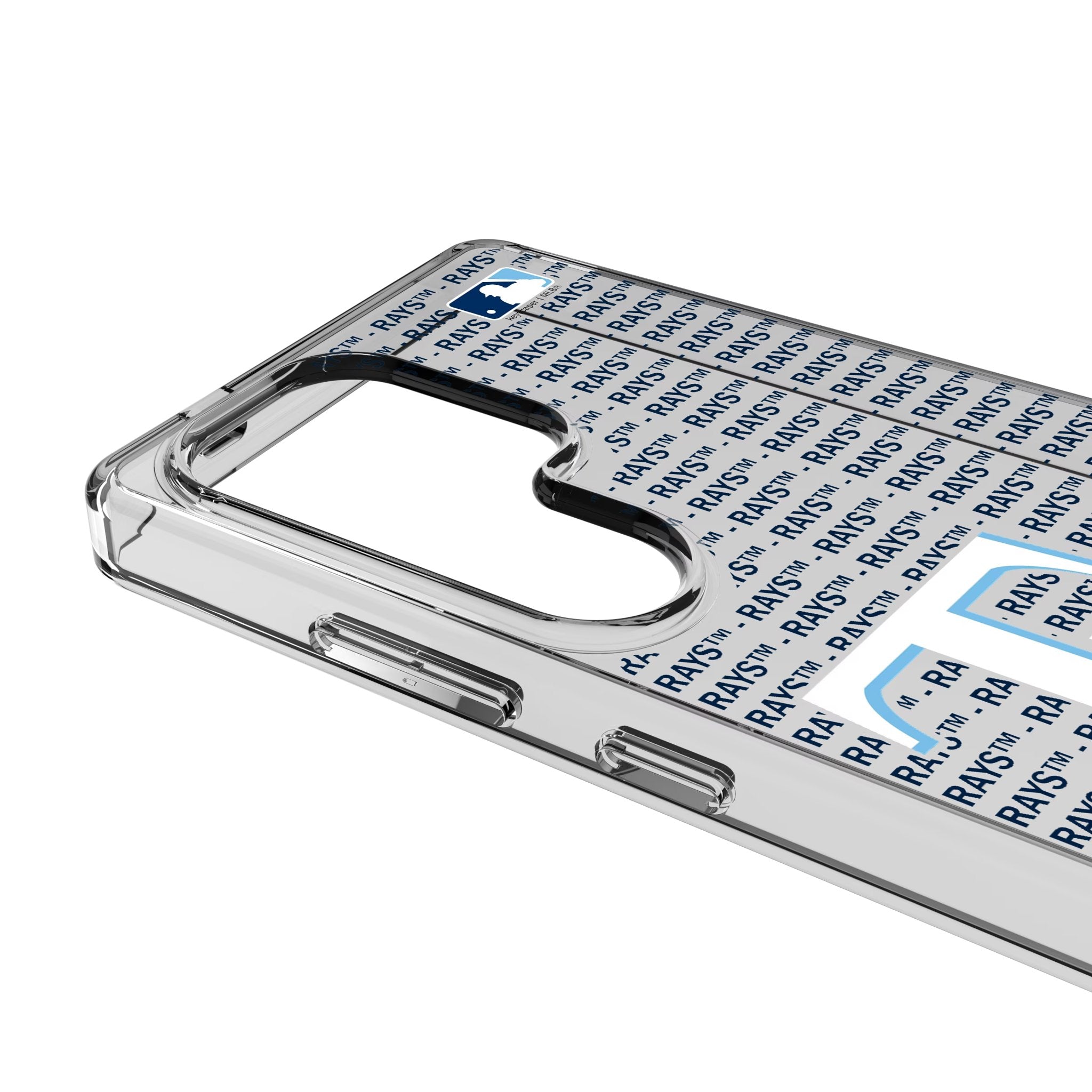 Tampa Bay Rays Text Backdrop Clear Phone Case for Samsung Galaxy 3