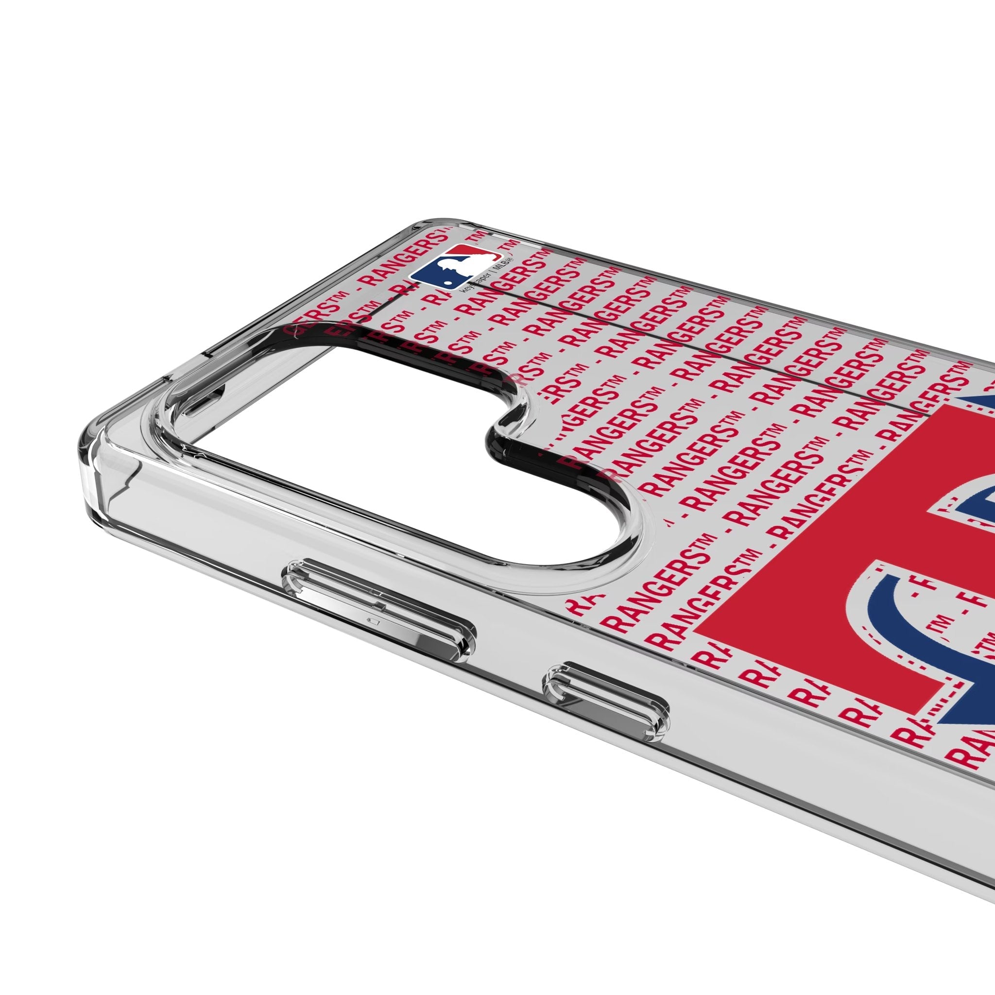 Texas Rangers Text Backdrop Clear Phone Case for Samsung Galaxy 3