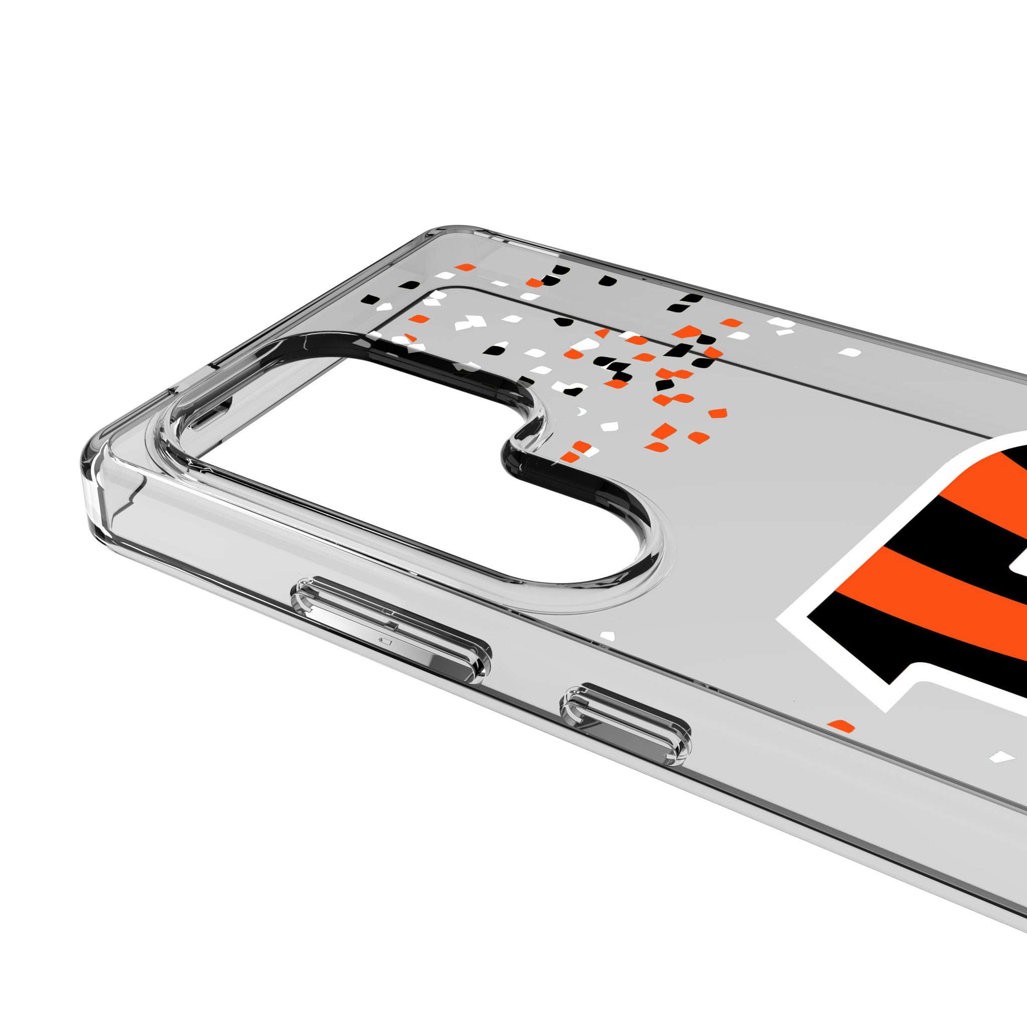 Cincinnati Bengals Confetti Clear Phone Case for Samsung Galaxy 3