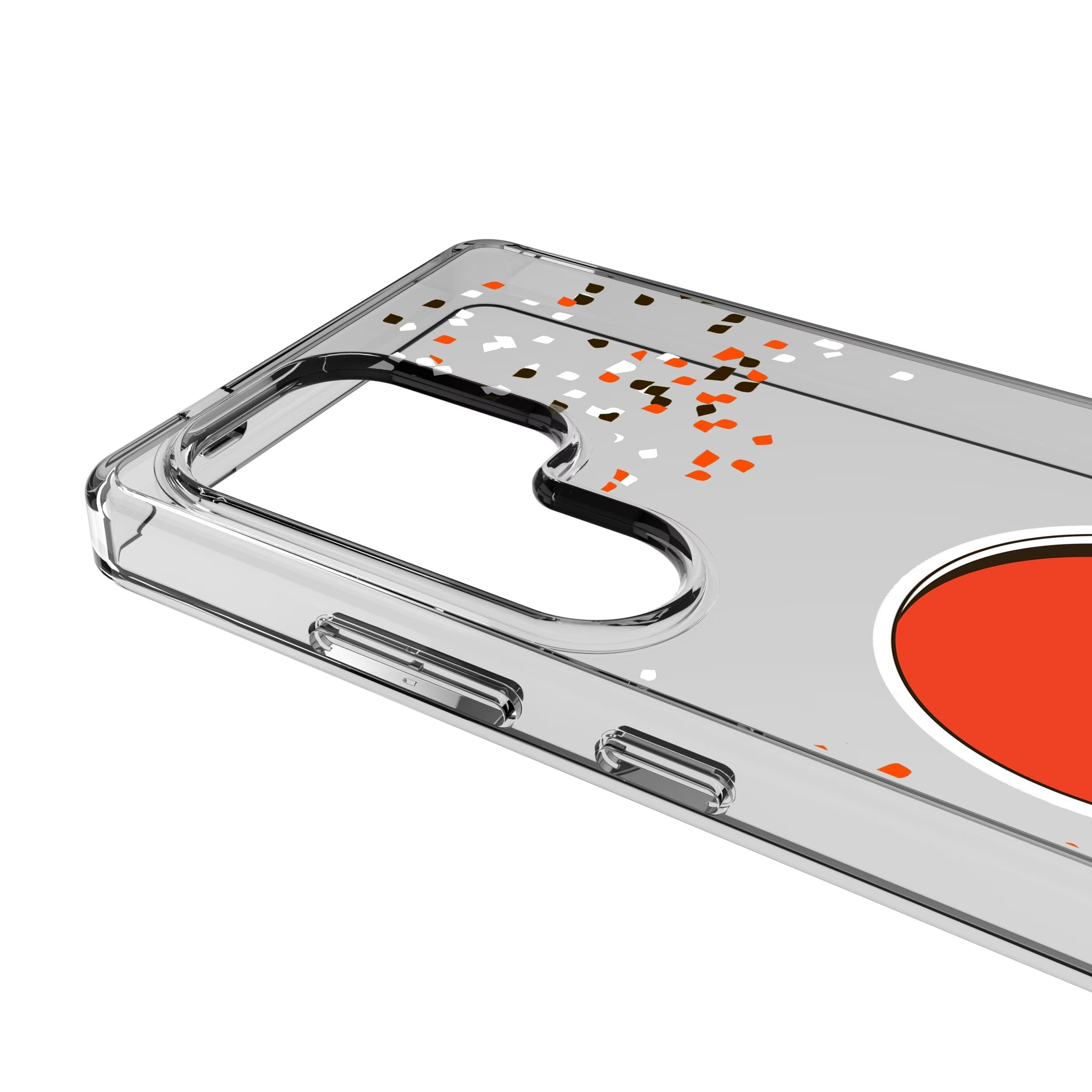 Cleveland Browns Confetti Clear Phone Case for Samsung Galaxy 3