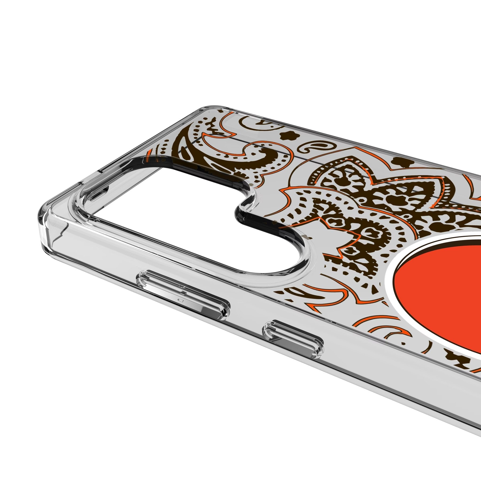 Cleveland Browns Paisley Clear Phone Case for Samsung Galaxy 3