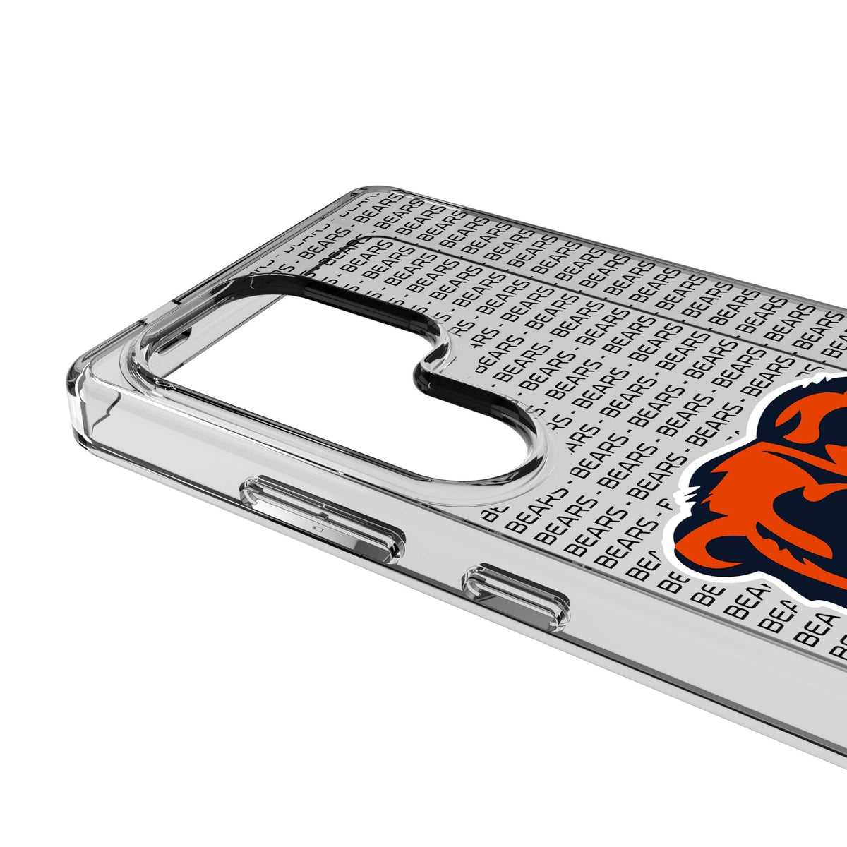 Chicago Bears Text Backdrop Clear Phone Case for Samsung Galaxy 3