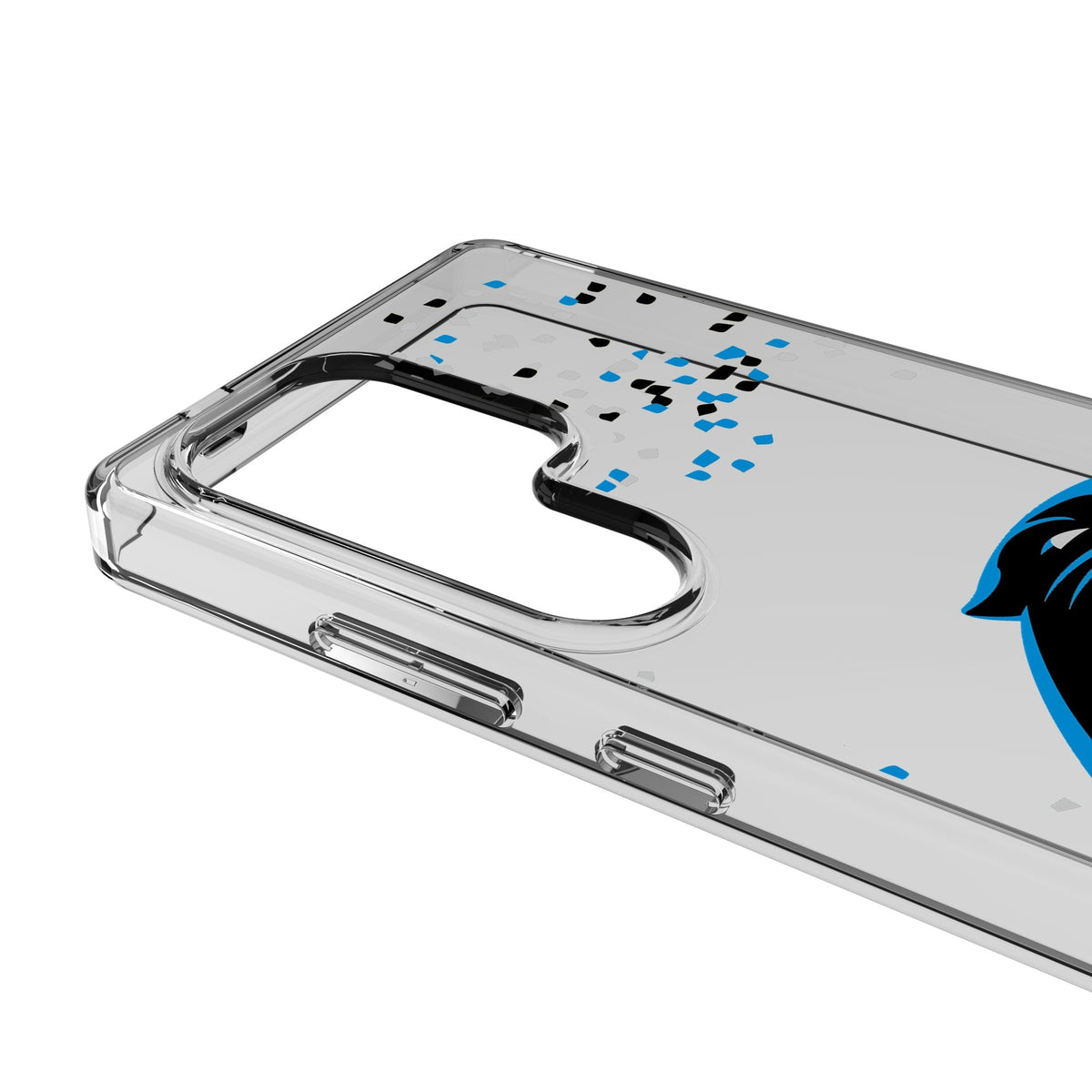 Carolina Panthers Confetti Clear Phone Case for Samsung Galaxy 3