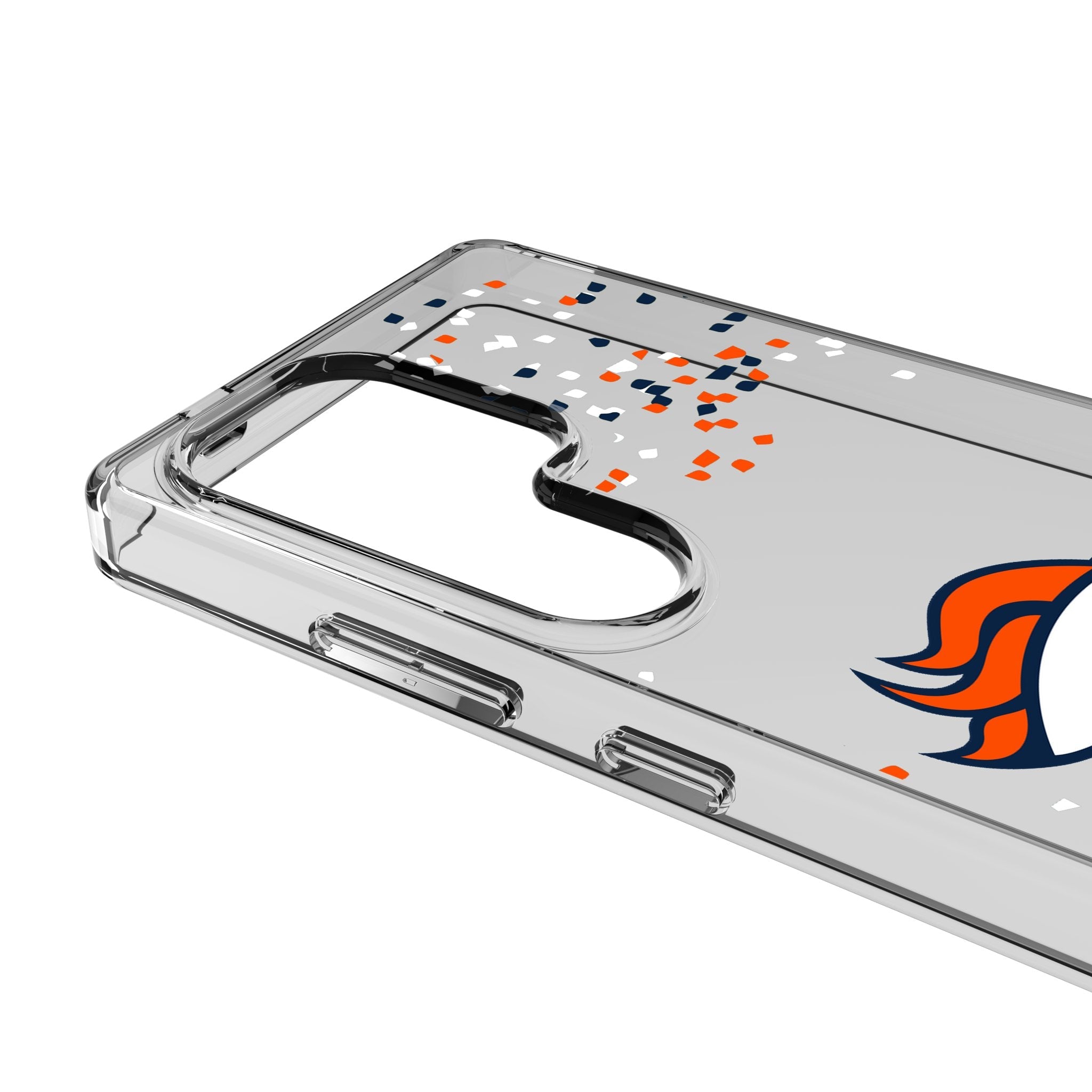 Denver Broncos Confetti Clear Phone Case for Samsung Galaxy 3