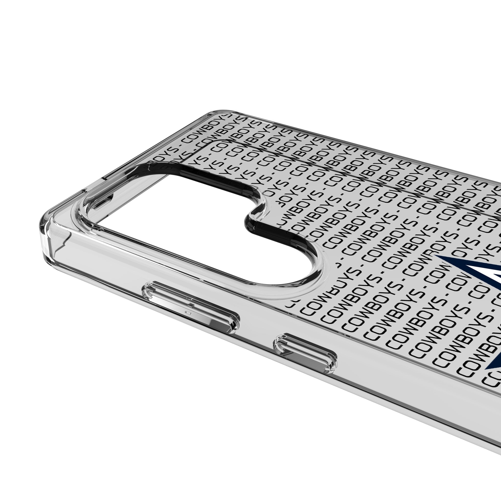 Dallas Cowboys Text Backdrop Clear Phone Case for Samsung Galaxy 3