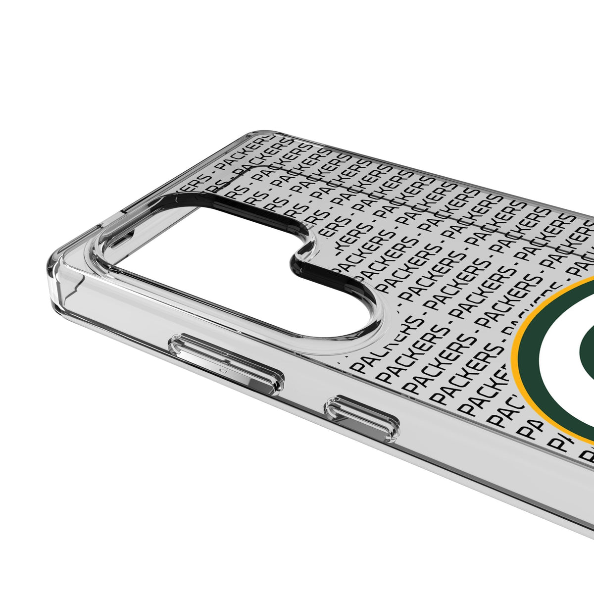Green Bay Packers Text Backdrop Clear Phone Case for Samsung Galaxy 3