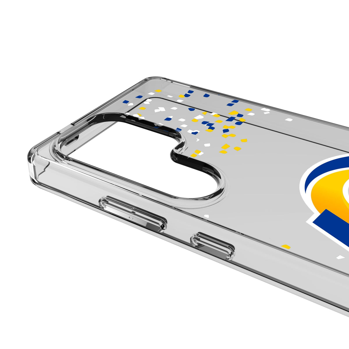 Los Angeles Rams Confetti Clear Phone Case for Samsung Galaxy 3