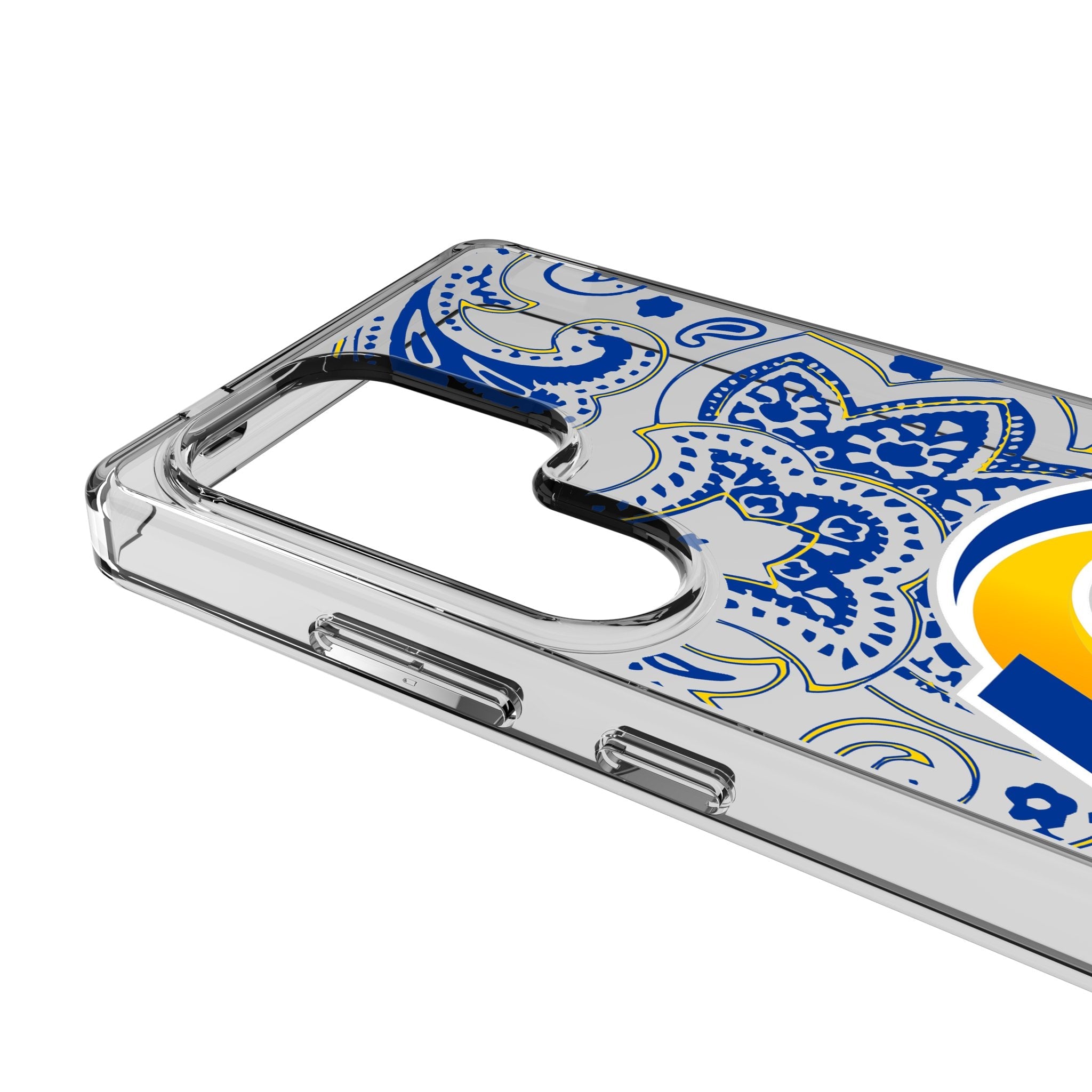 Los Angeles Rams Paisley Clear Phone Case for Samsung Galaxy 3