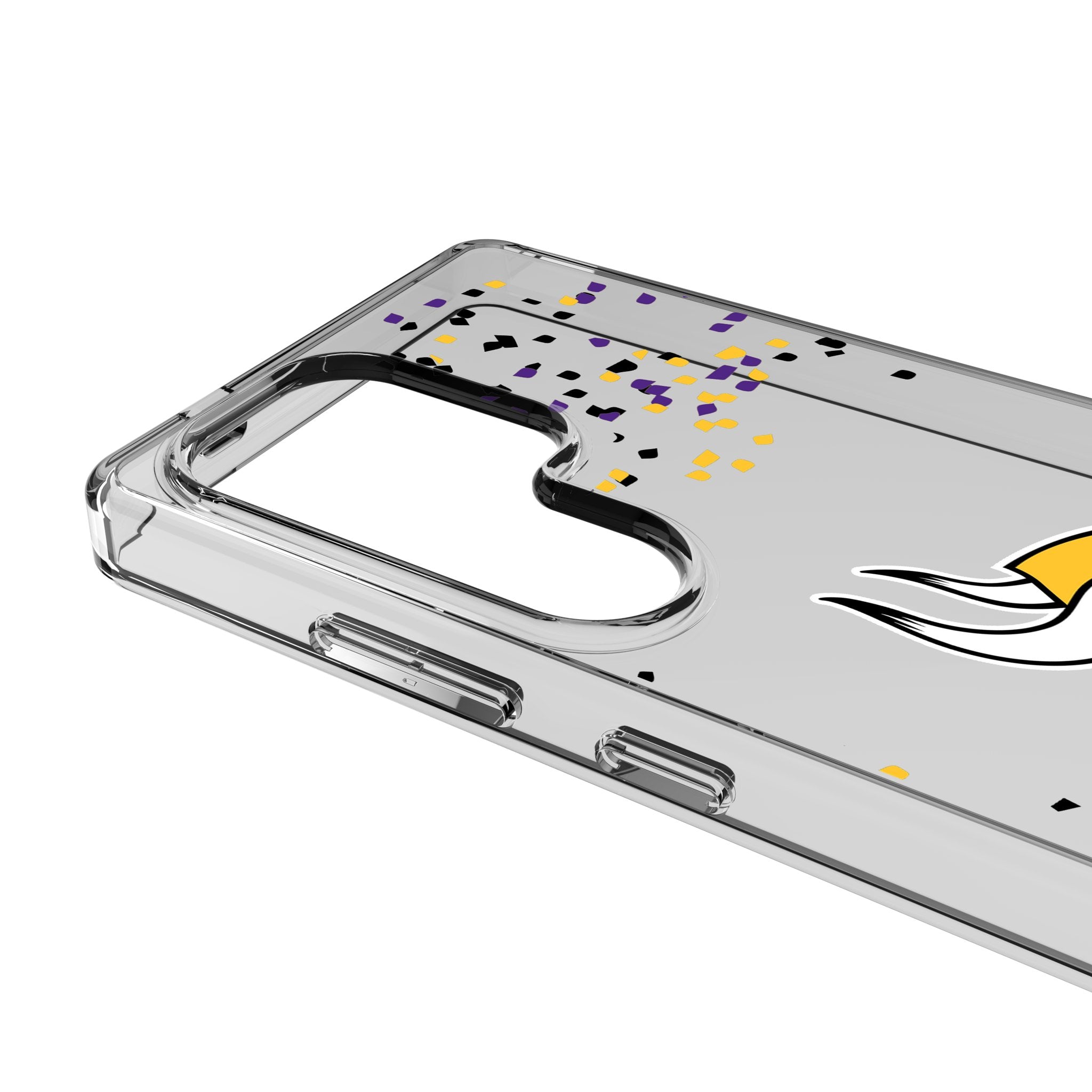 Minnesota Vikings Confetti Clear Phone Case for Samsung Galaxy 3