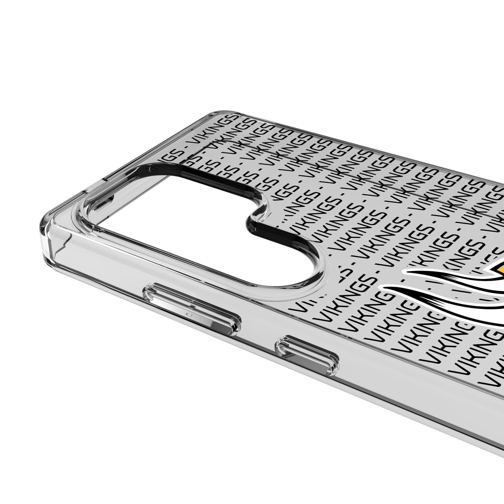 Minnesota Vikings Text Backdrop Clear Phone Case for Samsung Galaxy 3