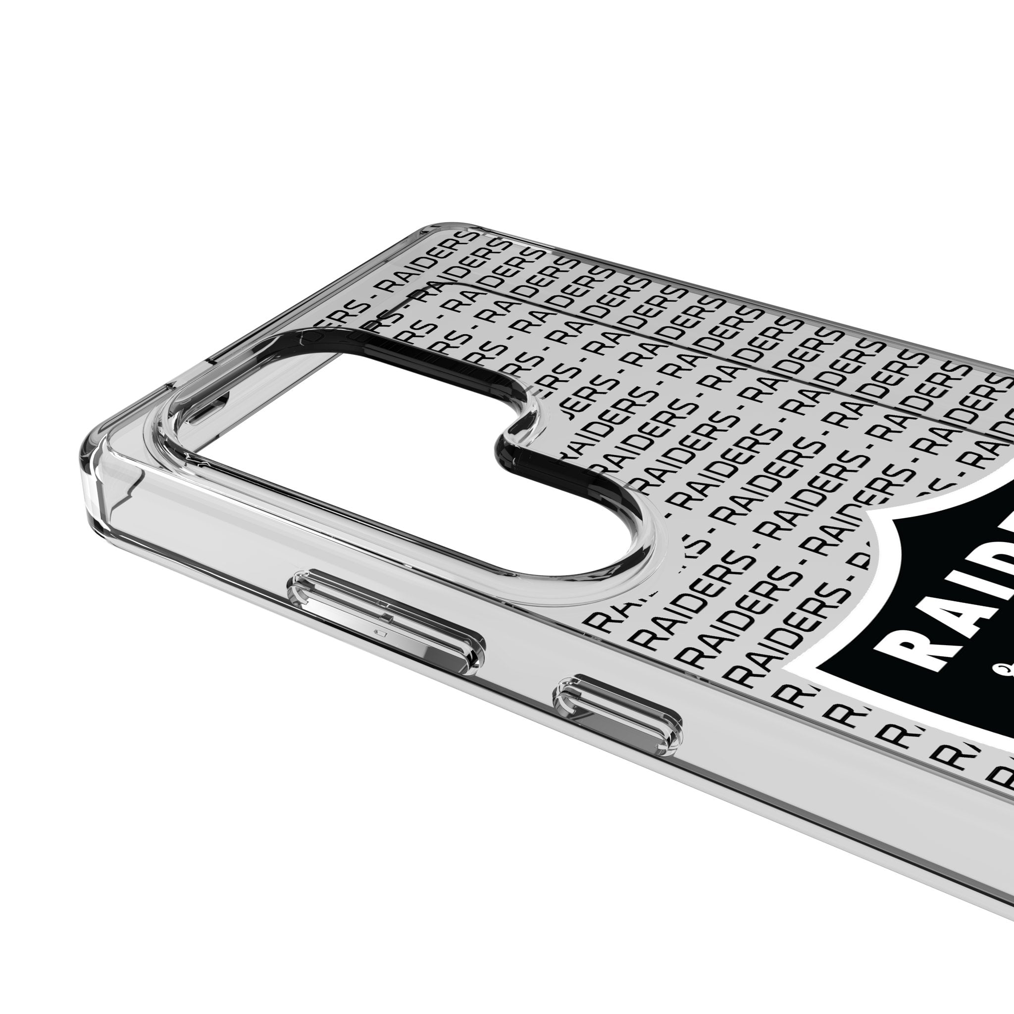 Las Vegas Raiders Text Backdrop Clear Phone Case for Samsung Galaxy 3