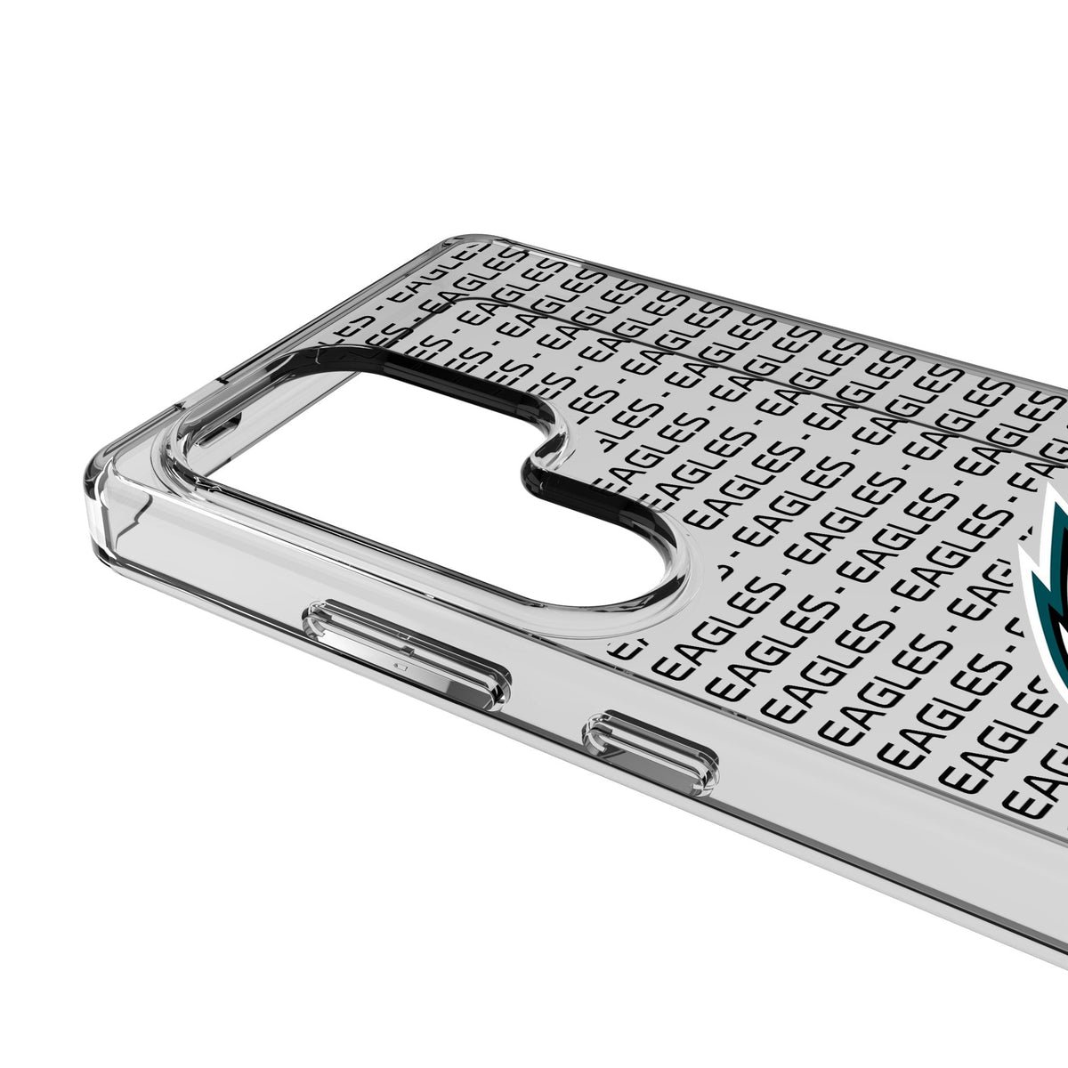Philadelphia Eagles Text Backdrop Clear Phone Case for Samsung Galaxy 3