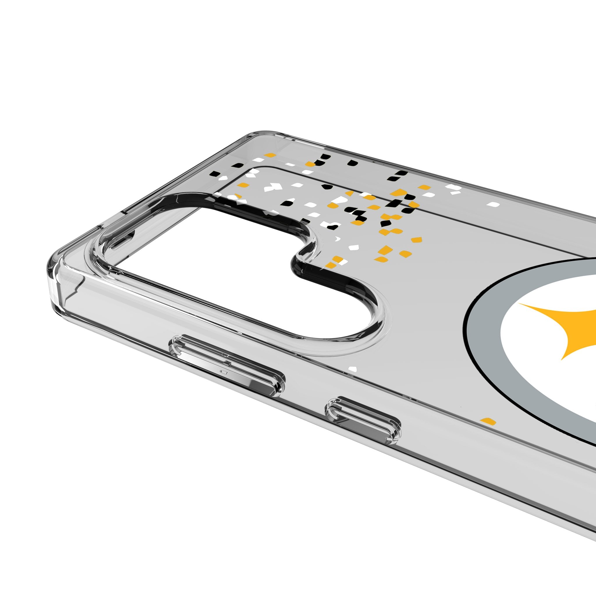 Pittsburgh Steelers Confetti Clear Phone Case for Samsung Galaxy 3