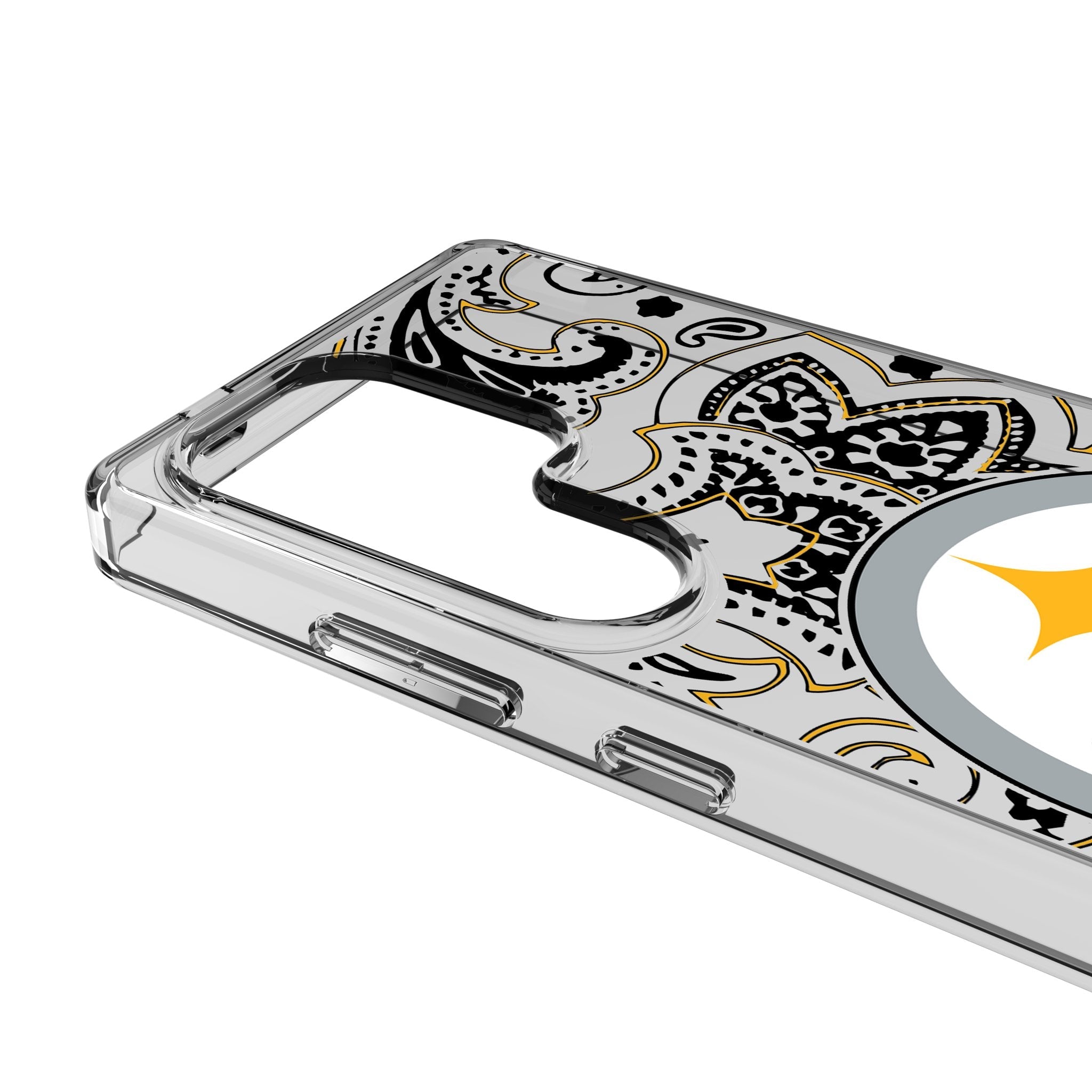 Pittsburgh Steelers Paisley Clear Phone Case for Samsung Galaxy 3