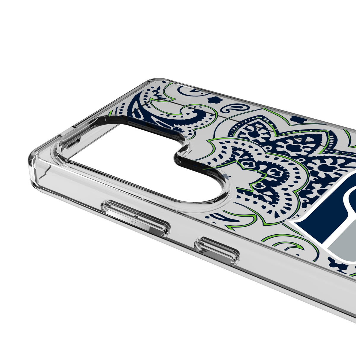 Seattle Seahawks Paisley Clear Phone Case for Samsung Galaxy 3