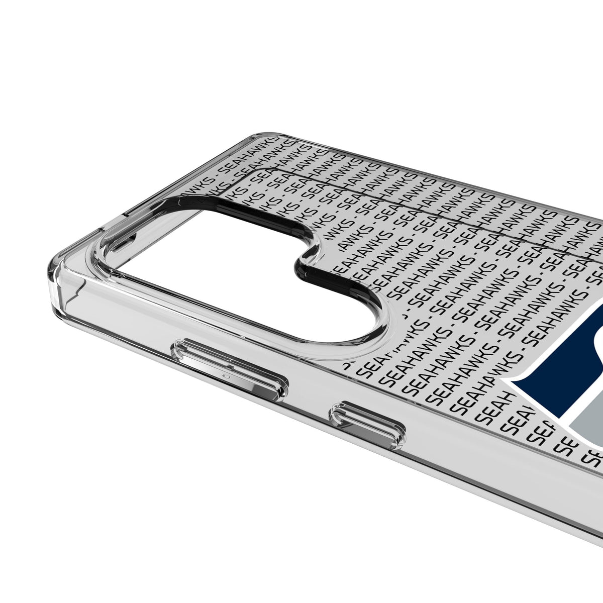 Seattle Seahawks Text Backdrop Clear Phone Case for Samsung Galaxy 3