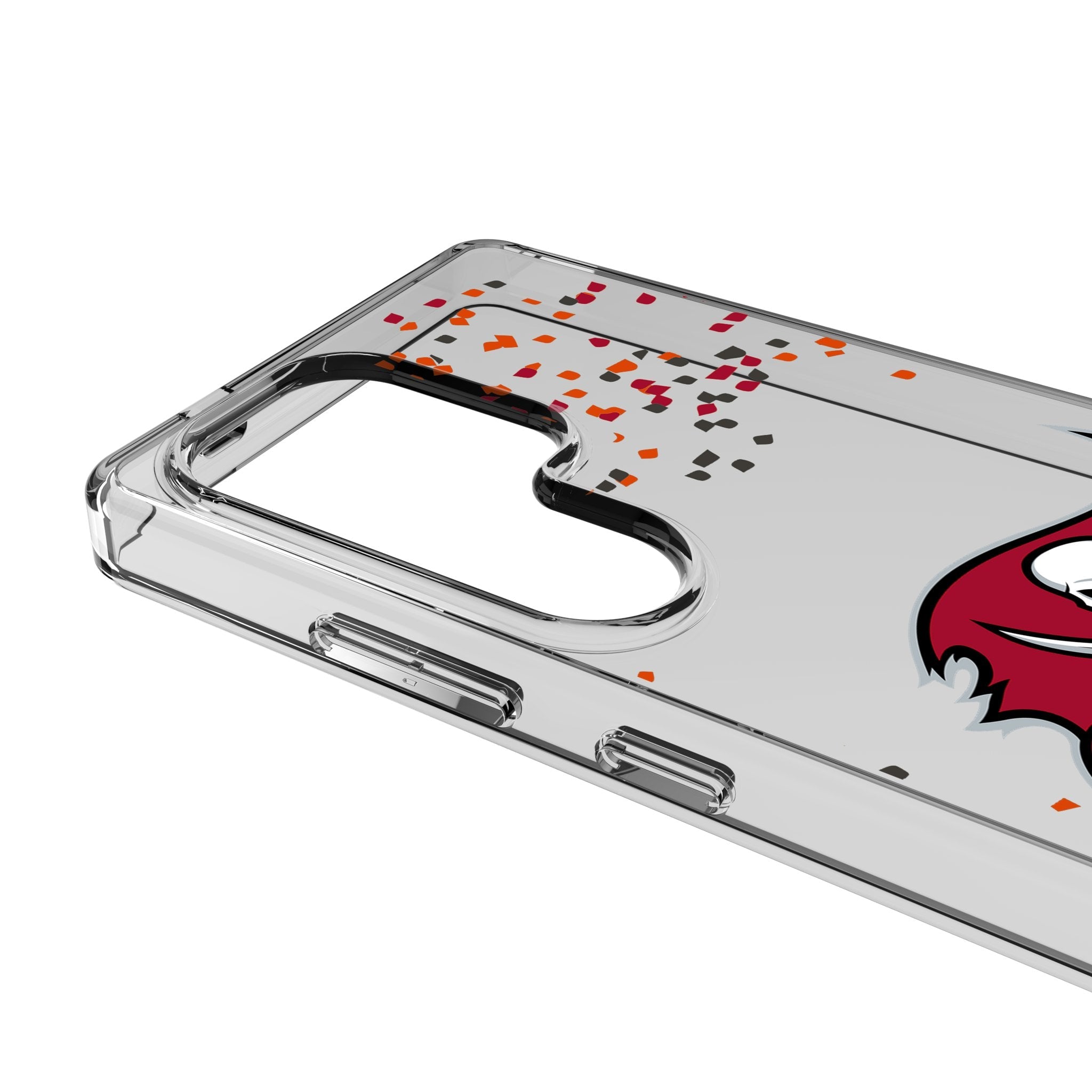 Tampa Bay Buccaneers Confetti Clear Phone Case for Samsung Galaxy 3