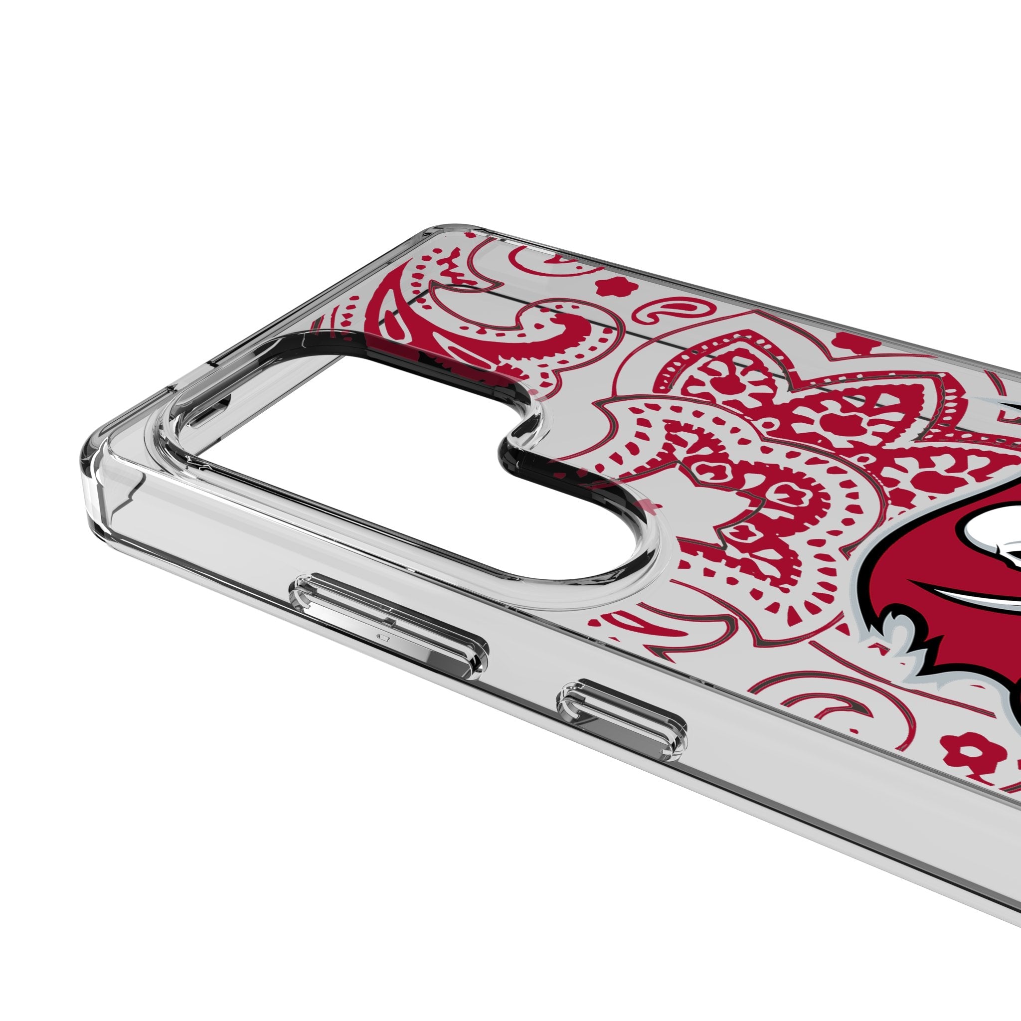 Tampa Bay Buccaneers Paisley Clear Phone Case for Samsung Galaxy 3