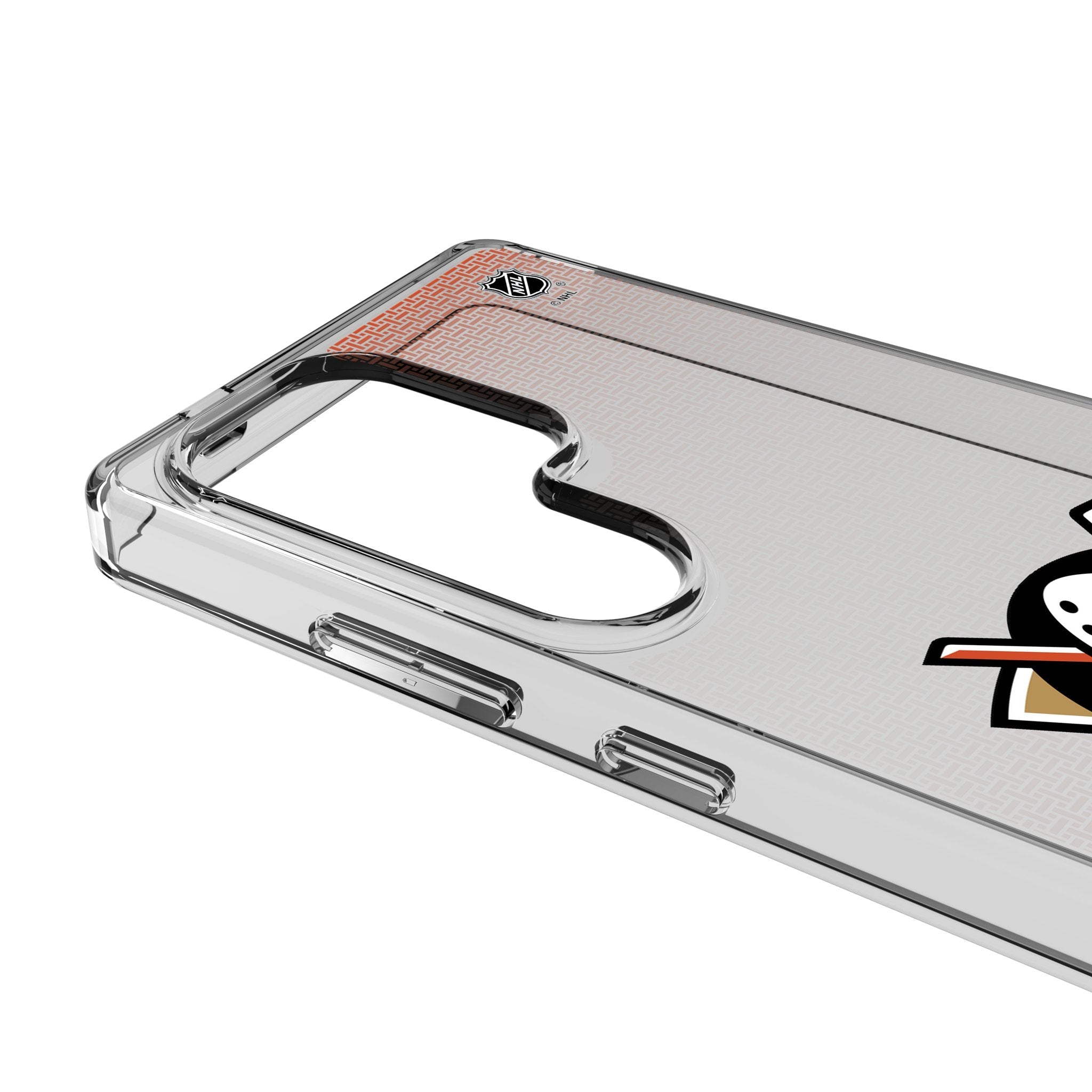 Anaheim Ducks Linen Clear Phone Case for Samsung Galaxy 3