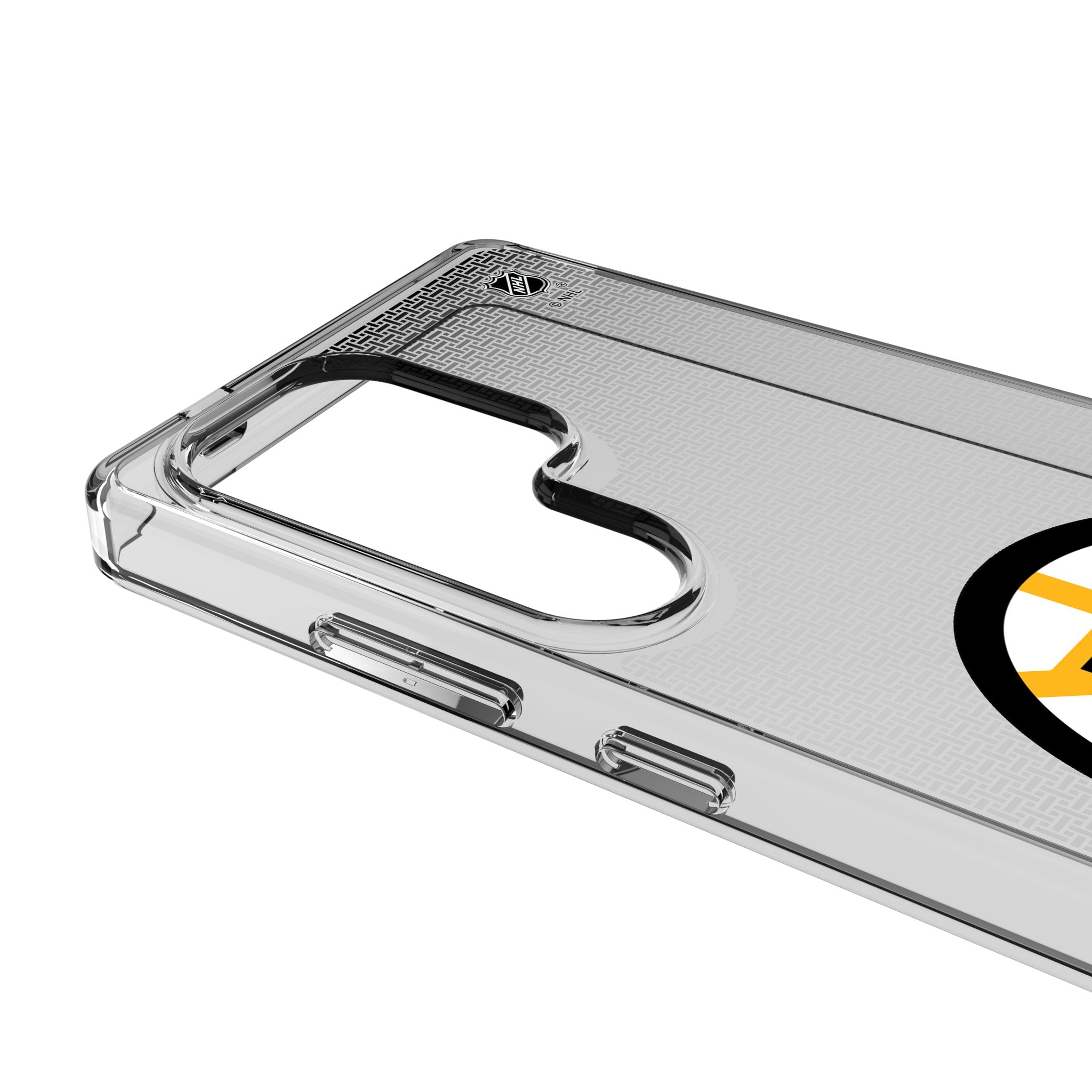 Boston Bruins Linen Clear Phone Case for Samsung Galaxy 3