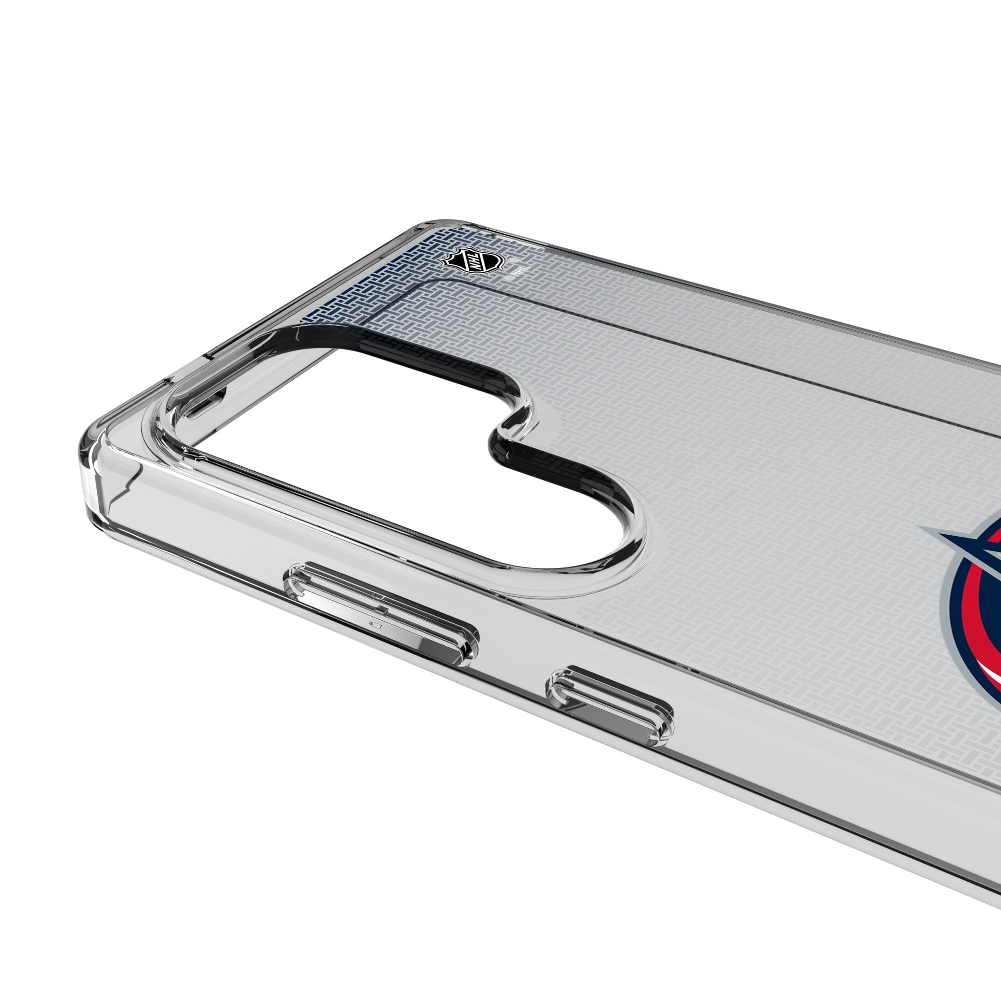 Columbus Blue Jackets Linen Clear Phone Case for Samsung Galaxy 3