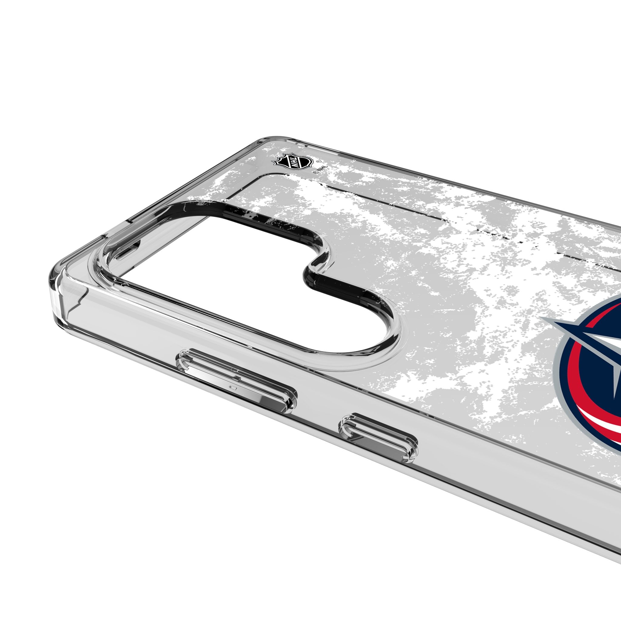 Columbus Blue Jackets Ice Stripe Clear Phone Case for Samsung Galaxy 3