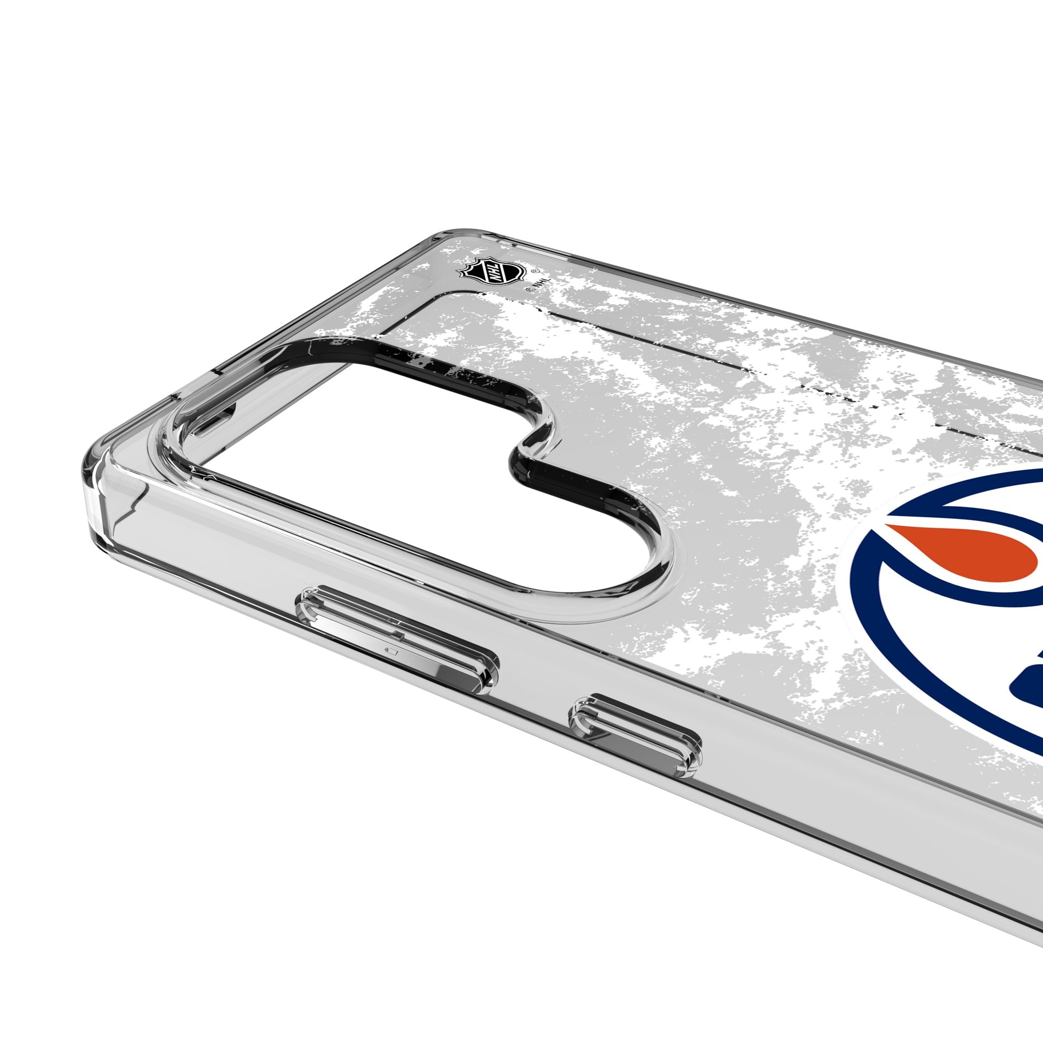 Edmonton Oilers Ice Stripe Clear Phone Case for Samsung Galaxy 3