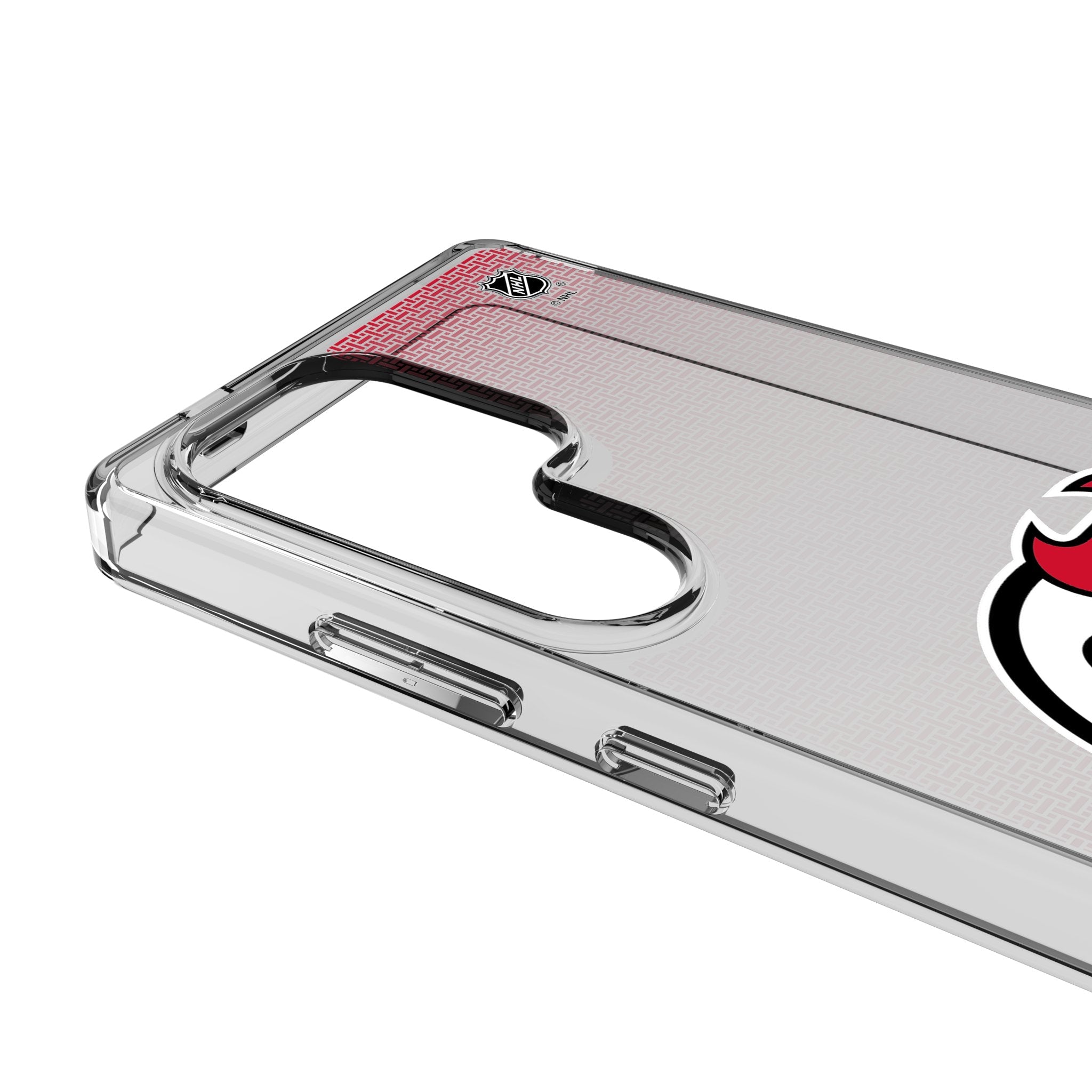 New Jersey Devils Linen Clear Phone Case for Samsung Galaxy 3