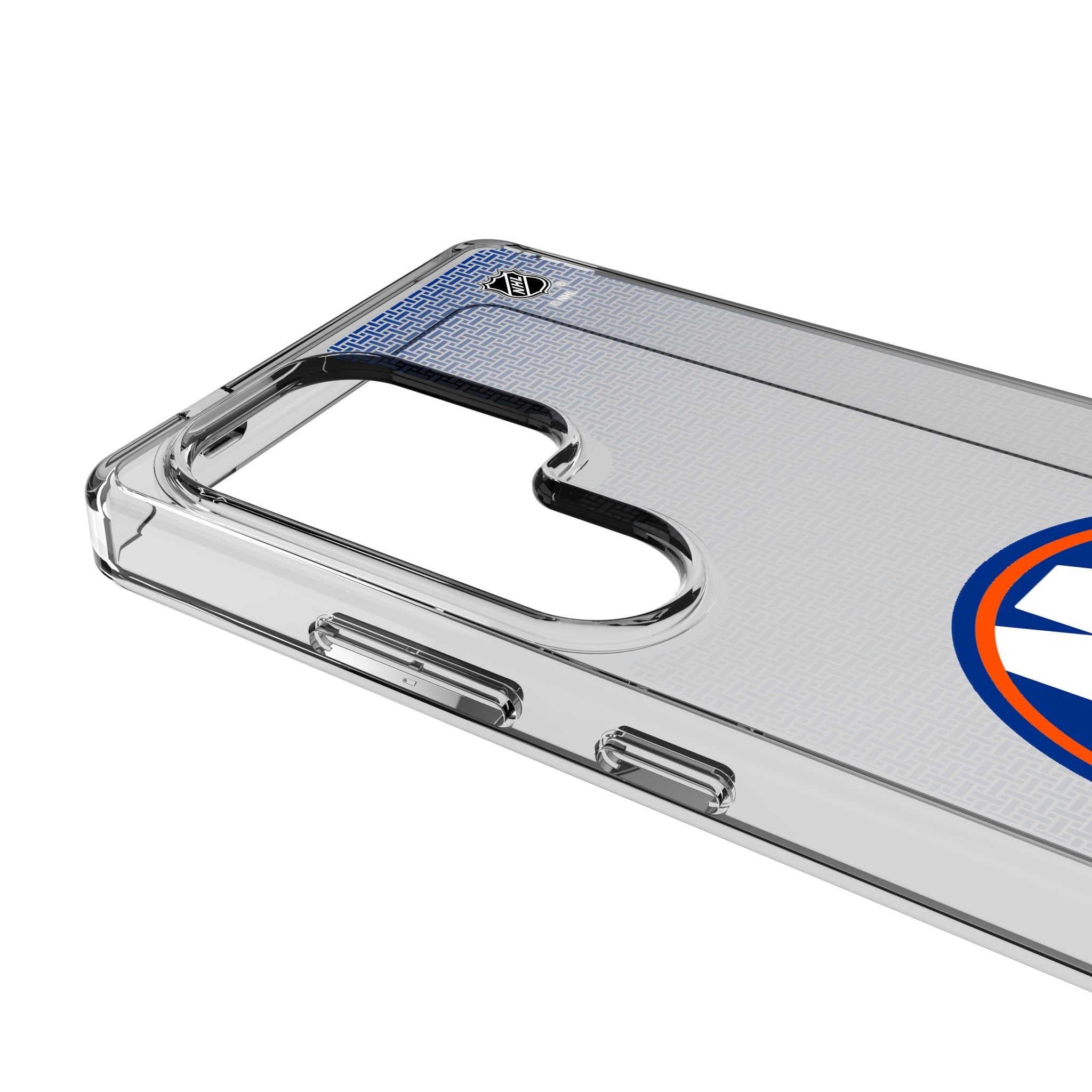 New York Islanders Linen Clear Phone Case for Samsung Galaxy 3