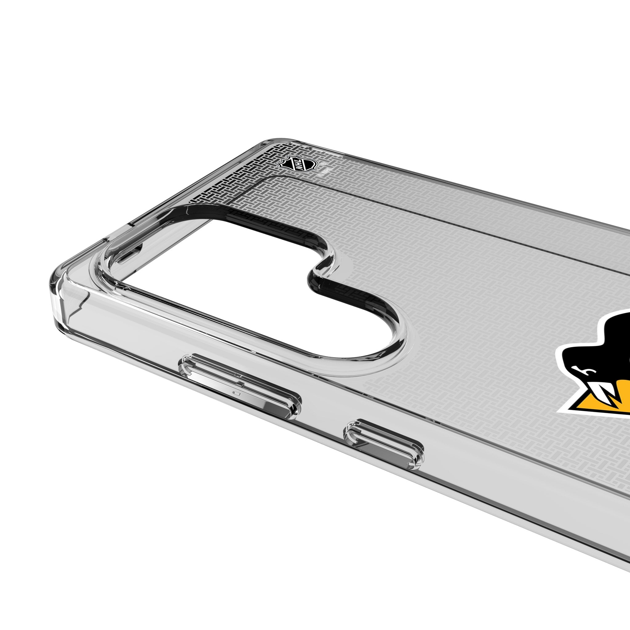 Pittsburgh Penguins Linen Clear Phone Case for Samsung Galaxy 3
