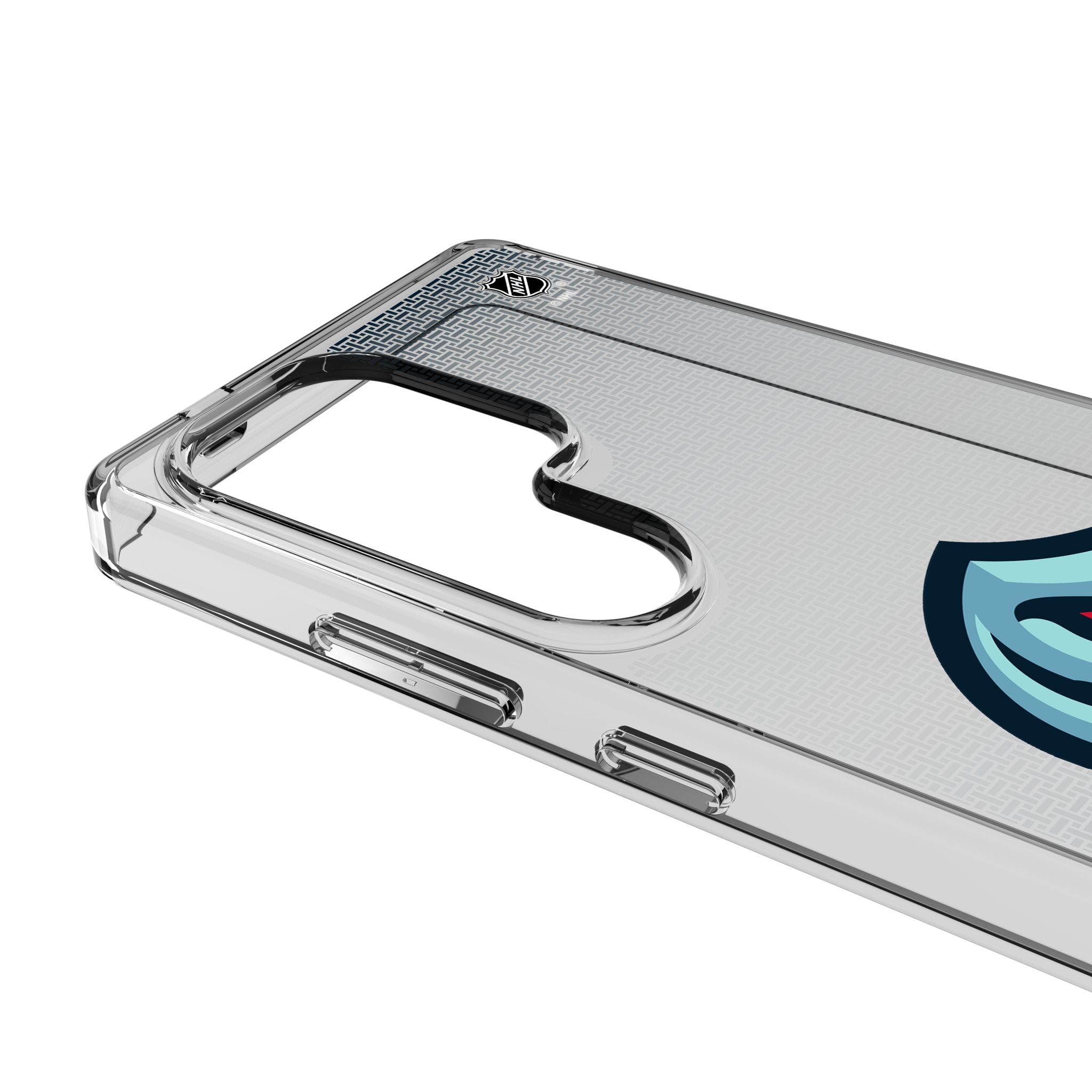 Seattle Kraken Linen Clear Phone Case for Samsung Galaxy 3