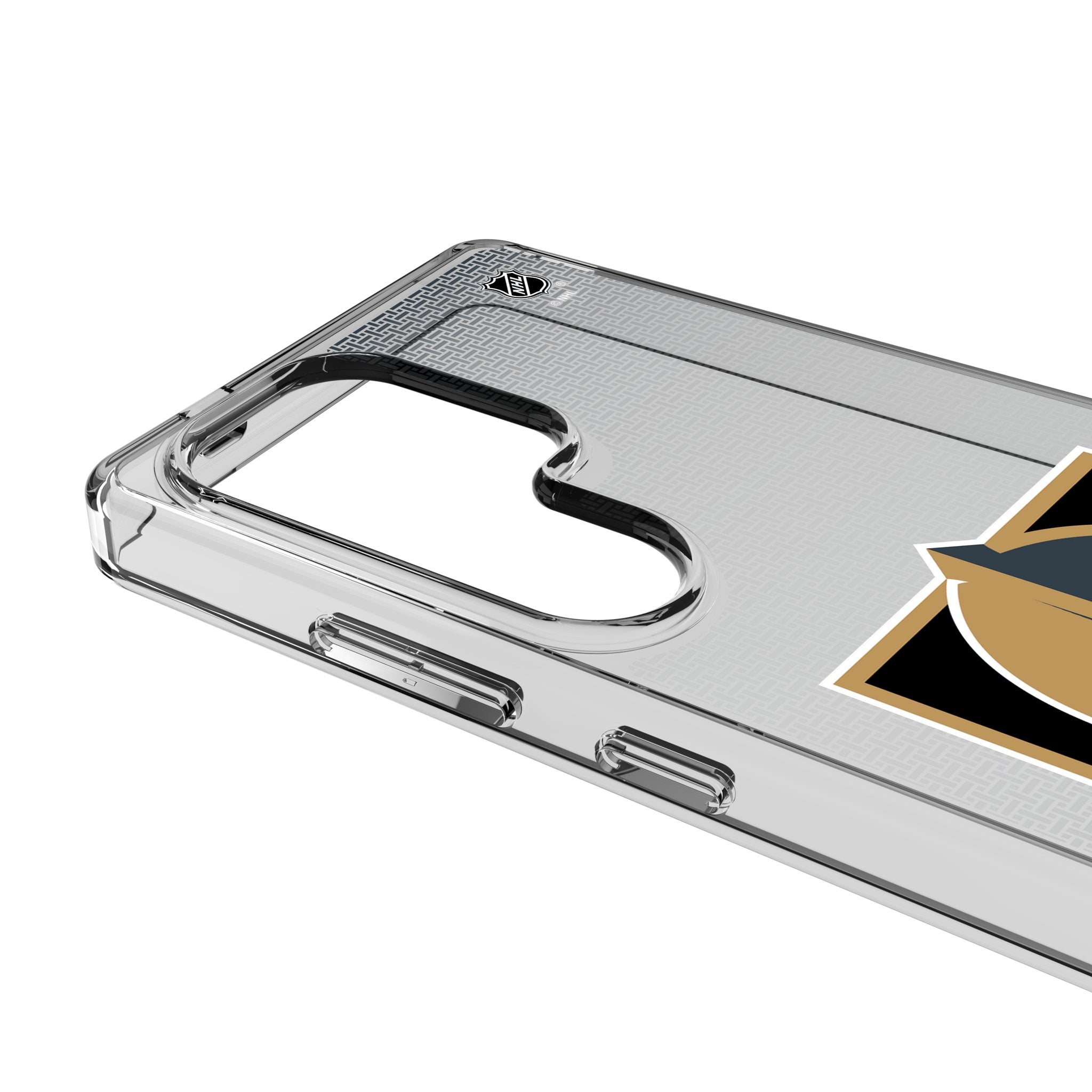 Vegas Golden Knights Linen Clear Phone Case for Samsung Galaxy 3