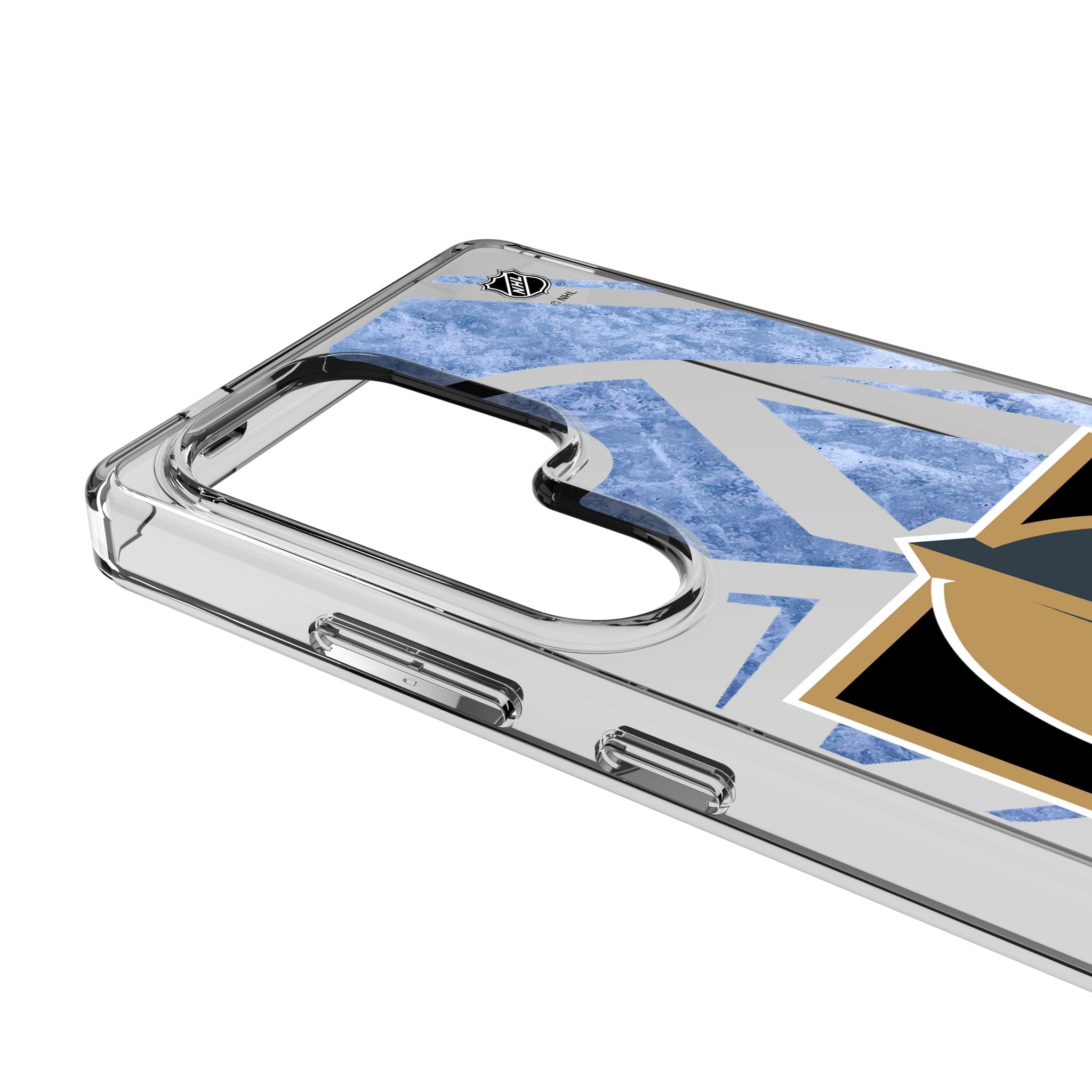 Vegas Golden Knights Ice Tilt Clear Phone Case for Samsung Galaxy 3
