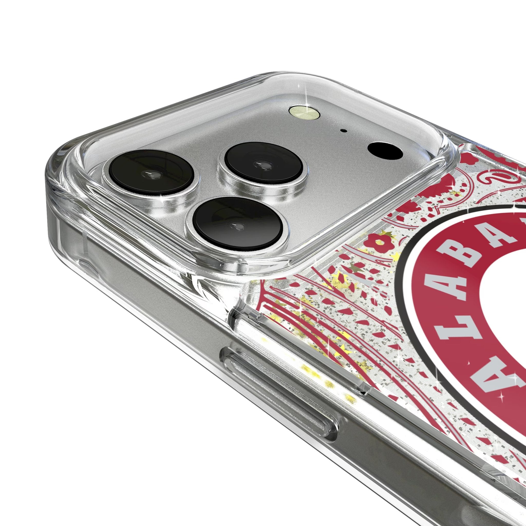 University of Alabama Crimson Tide Paisley Glitter Phone Case for Apple iPhone 17 Series 3