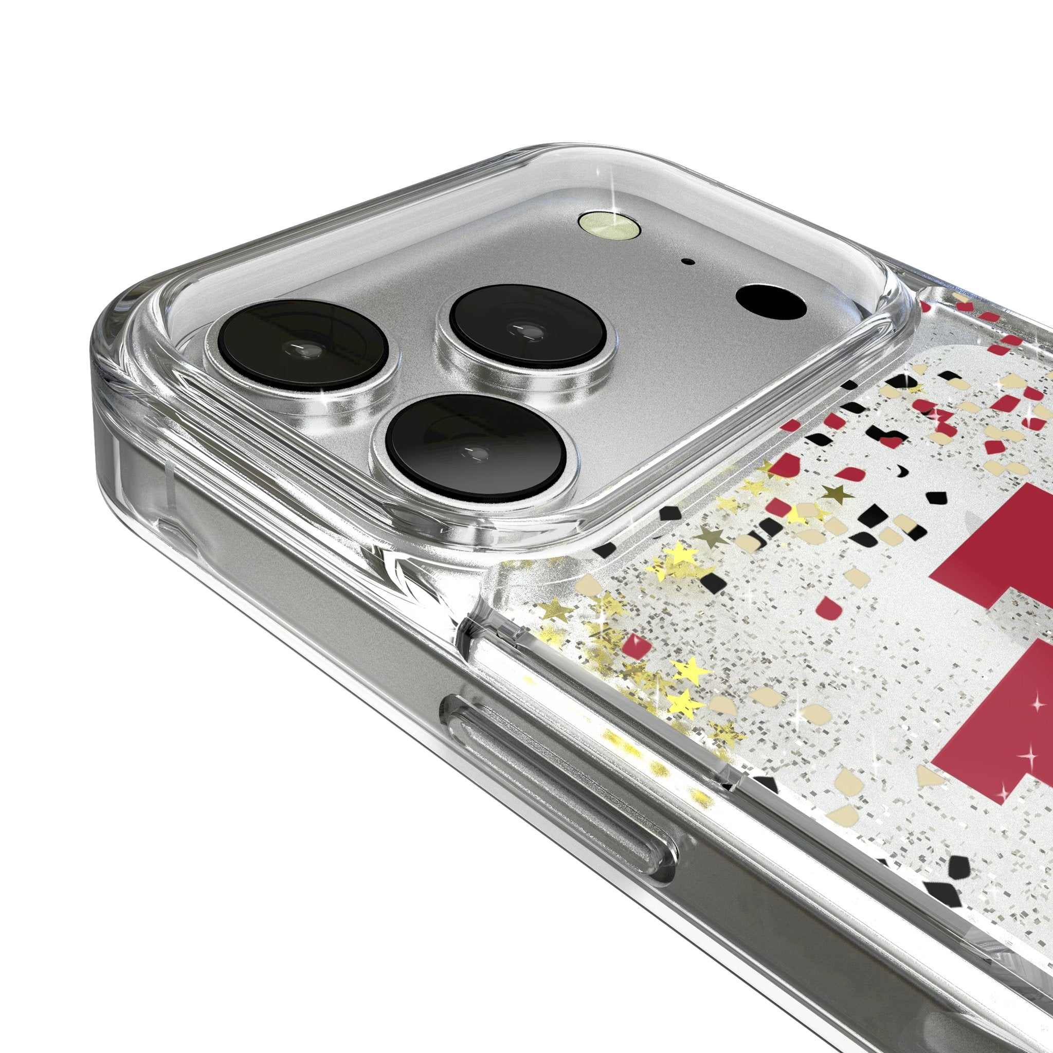 Indiana University Hoosiers Confetti Glitter Phone Case for Apple iPhone 17 Series 3
