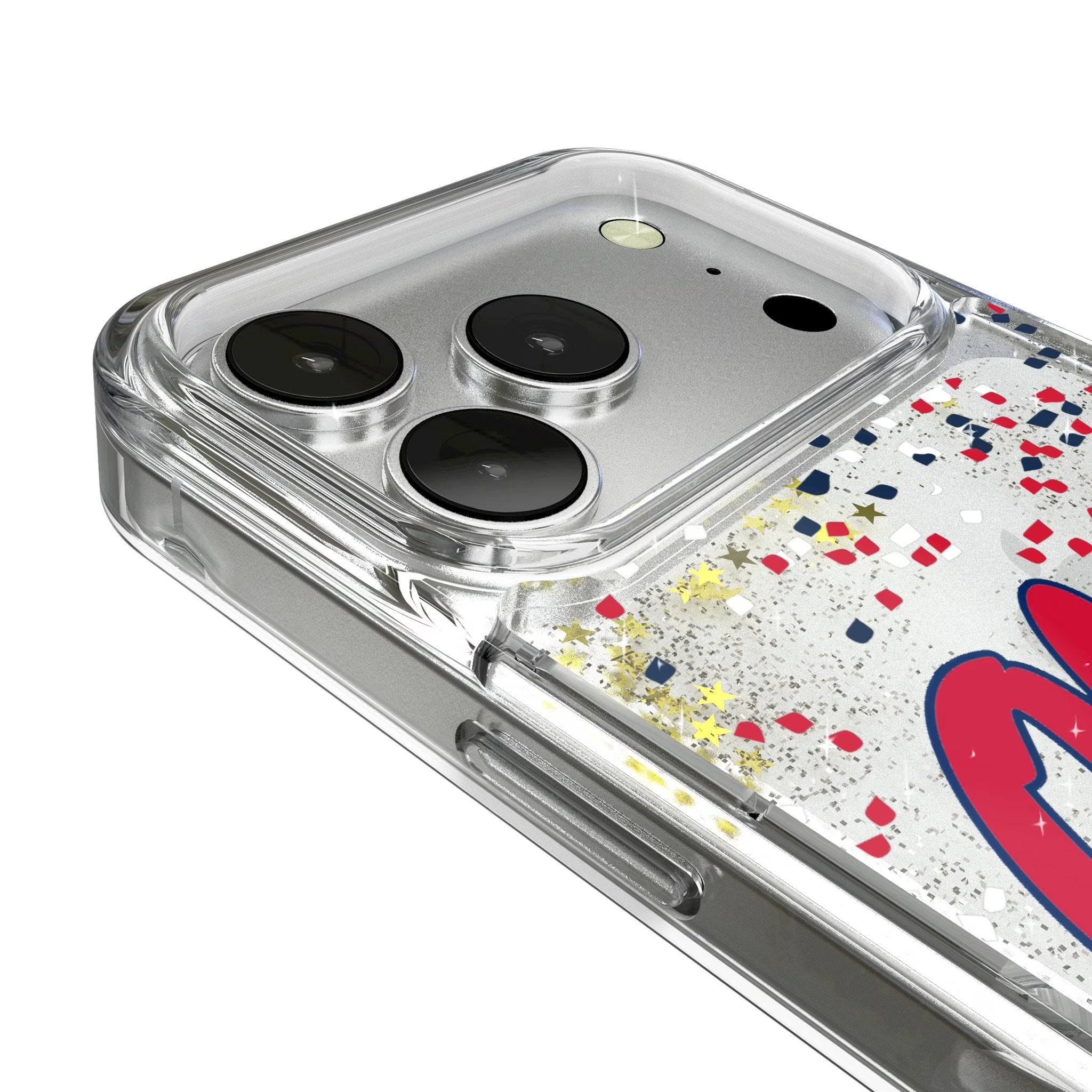 University of Mississippi Rebels Confetti Glitter Phone Case for Apple iPhone 17 Series 3