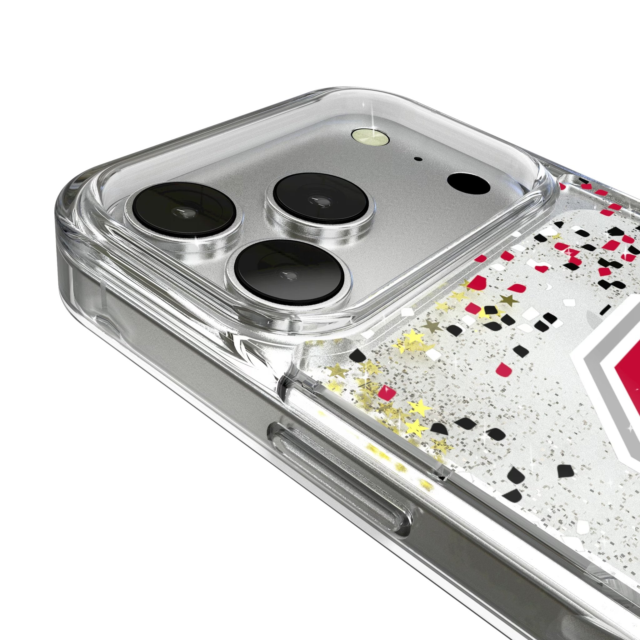 Ohio State University Buckeyes Confetti Glitter Phone Case for Apple iPhone 17 Series 3