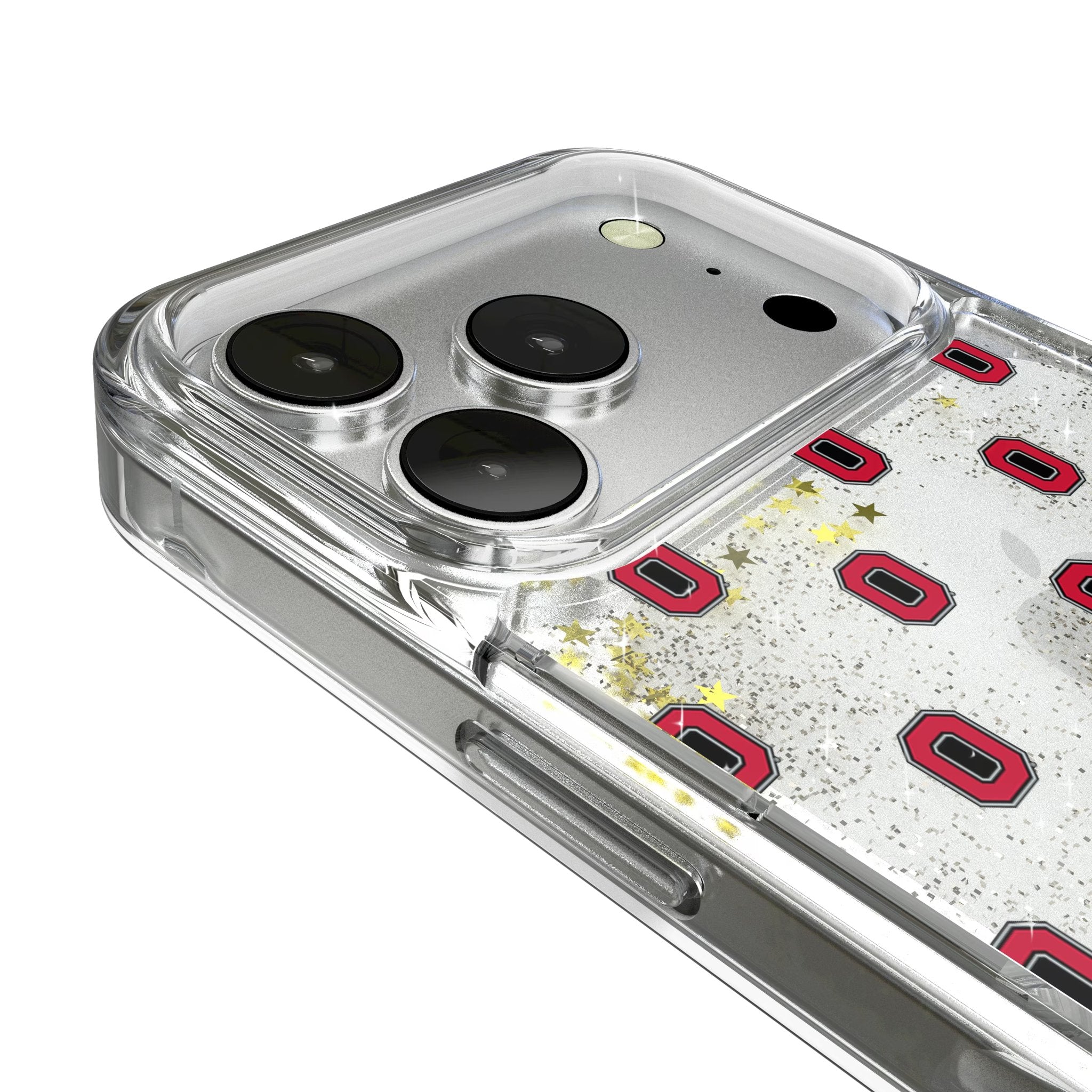 Ohio State University Buckeyes Fashion Pattern Glitter Phone Case for Apple iPhone 17 Series 3