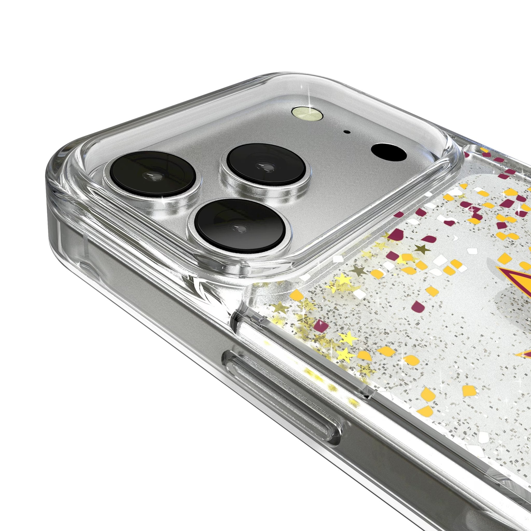 Arizona State University Sun Devils Confetti Glitter Phone Case for Apple iPhone 17 Series 3