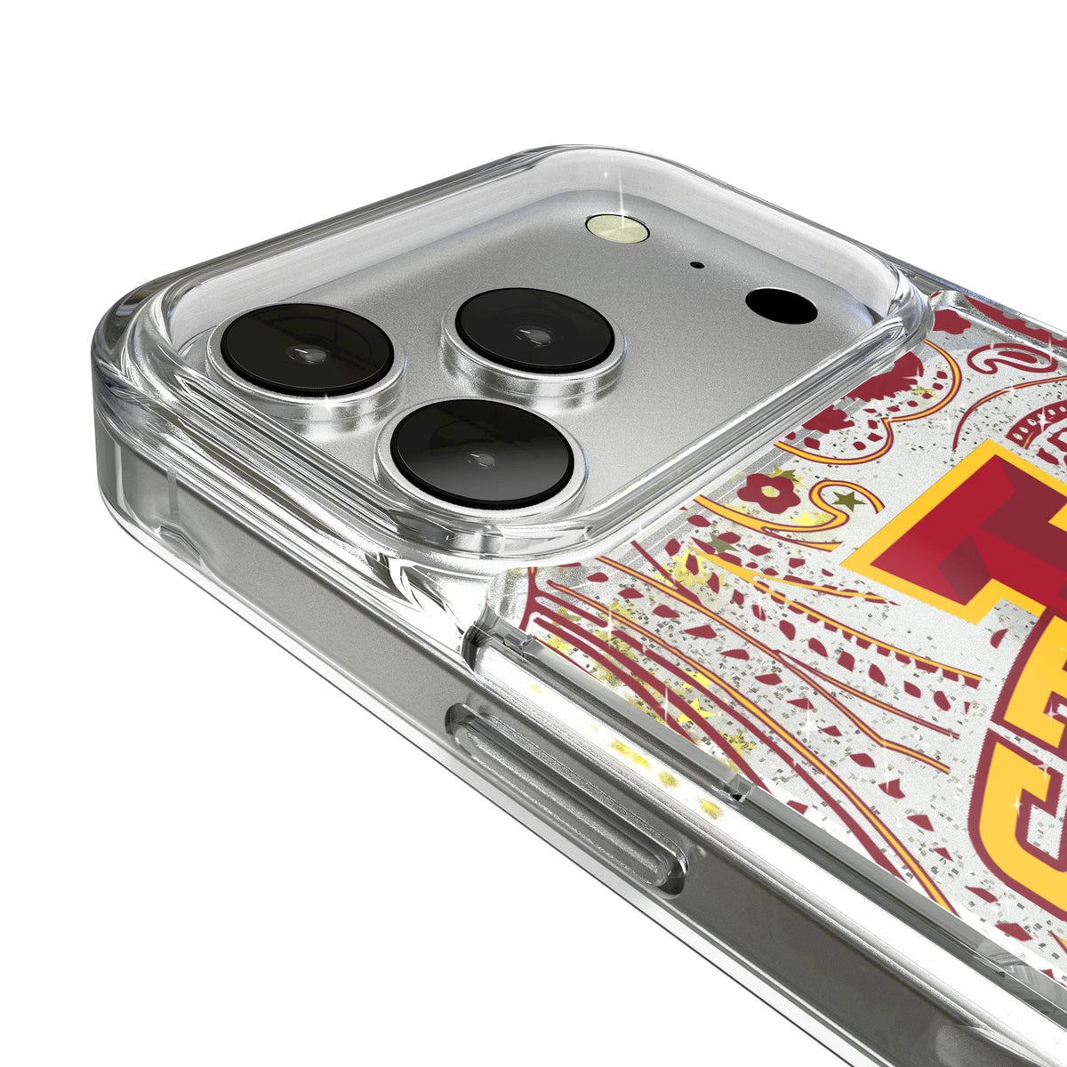Iowa State University Cyclones Paisley Glitter Phone Case for Apple iPhone 17 Series 3