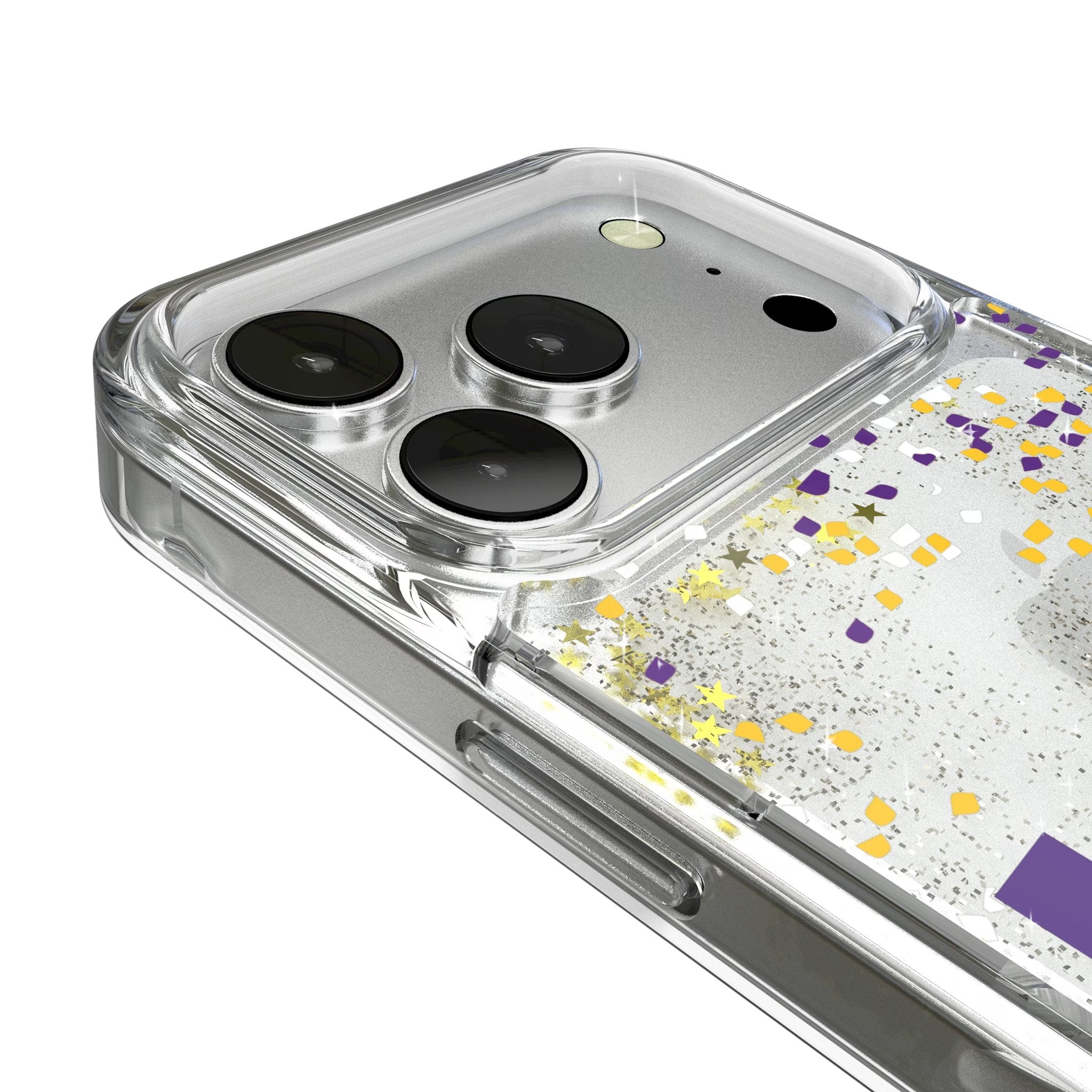 Louisiana State University Tigers Confetti Glitter Phone Case for Apple iPhone 17 Series 3