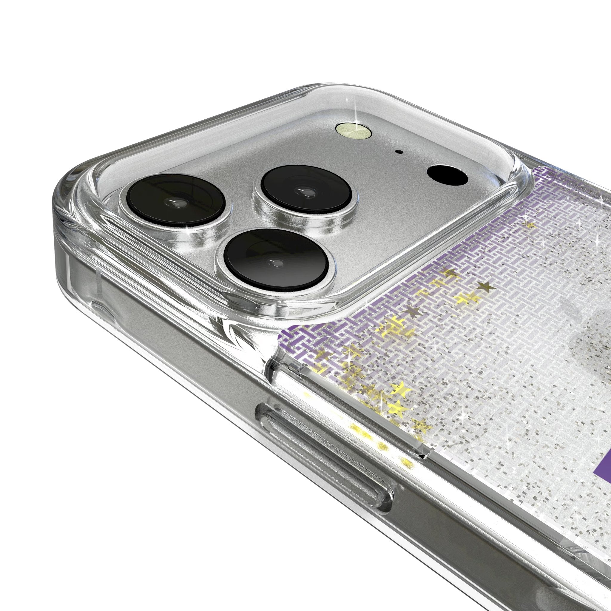 Louisiana State University Tigers Linen Glitter Phone Case for Apple iPhone 17 Series 3