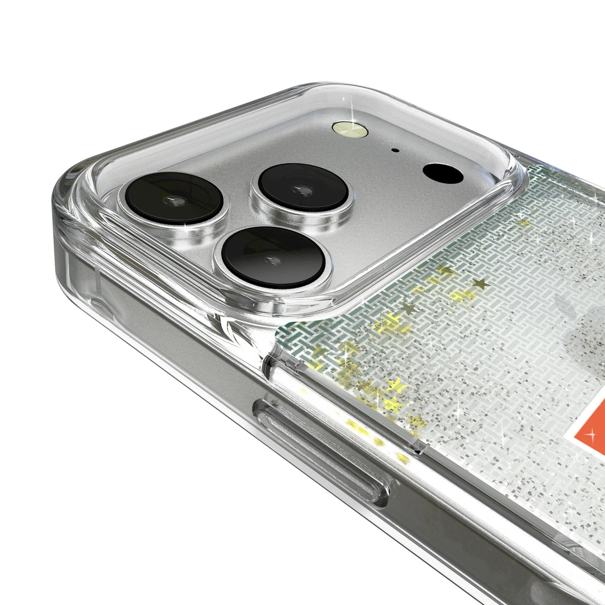 University of Miami Hurricanes Linen Glitter Phone Case for Apple iPhone 17 Series 3
