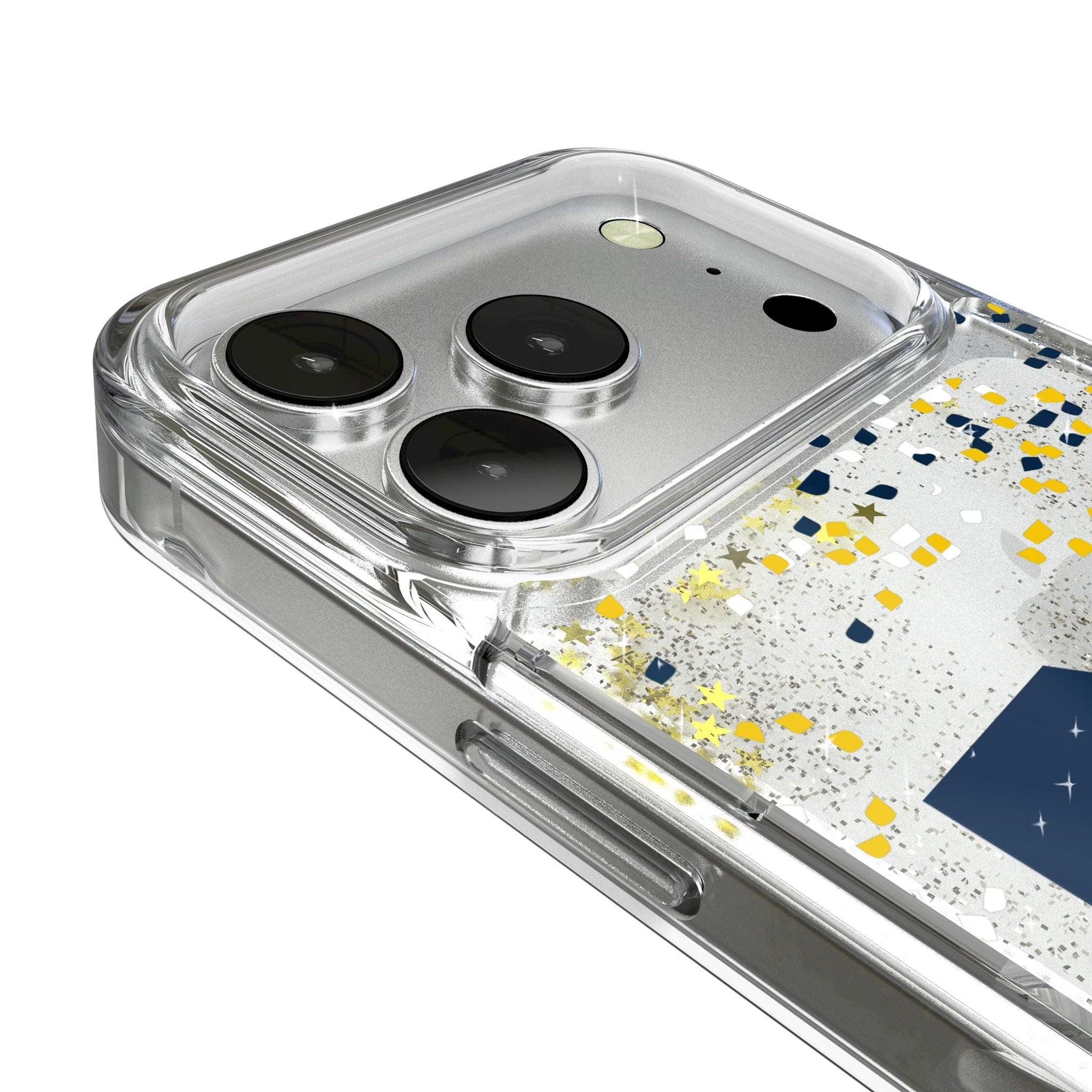 University of Michigan Wolverines Confetti Glitter Phone Case for Apple iPhone 17 Series 3