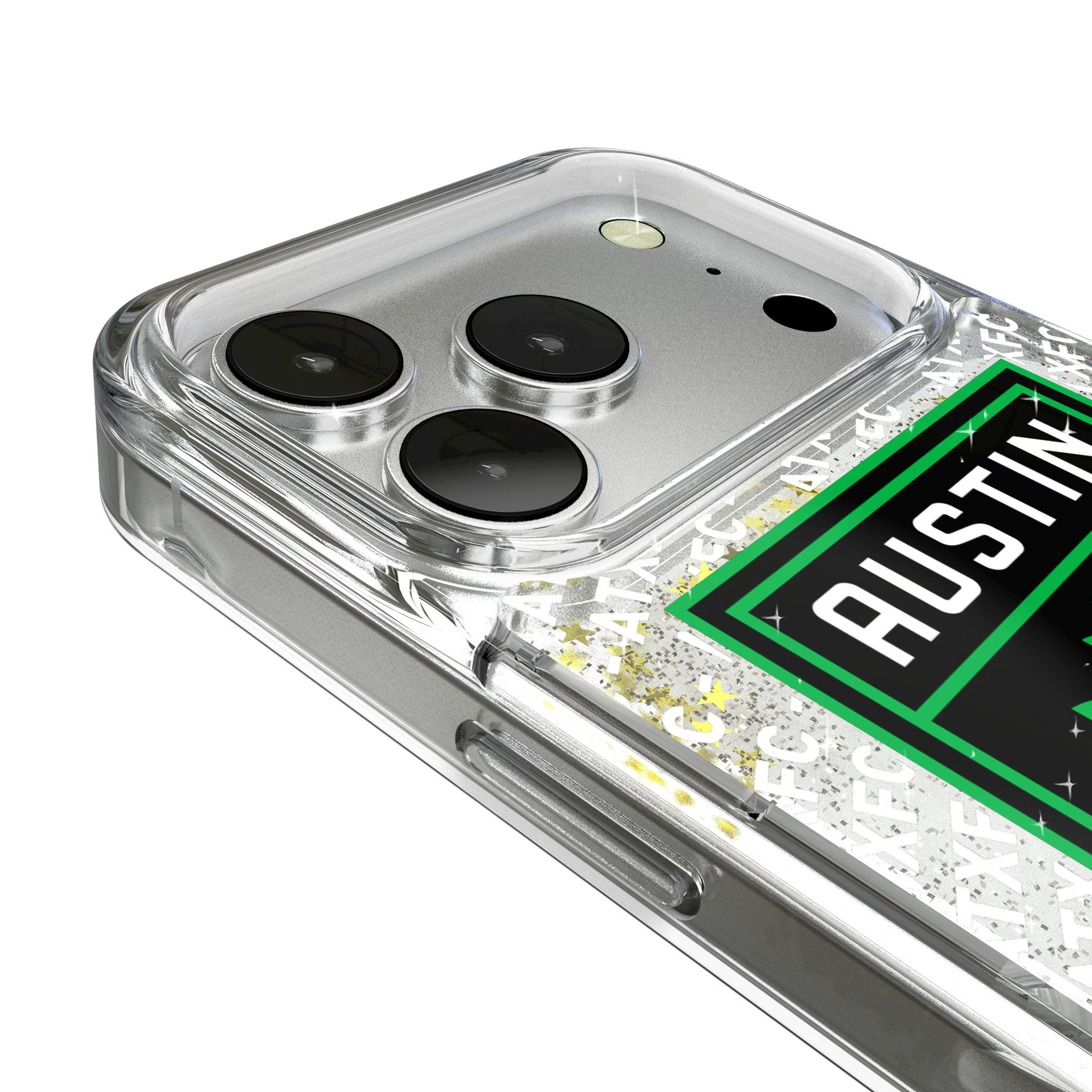 Austin FC Personalized EndZone Plus Glitter Phone Case for Apple iPhone 17 Series 3