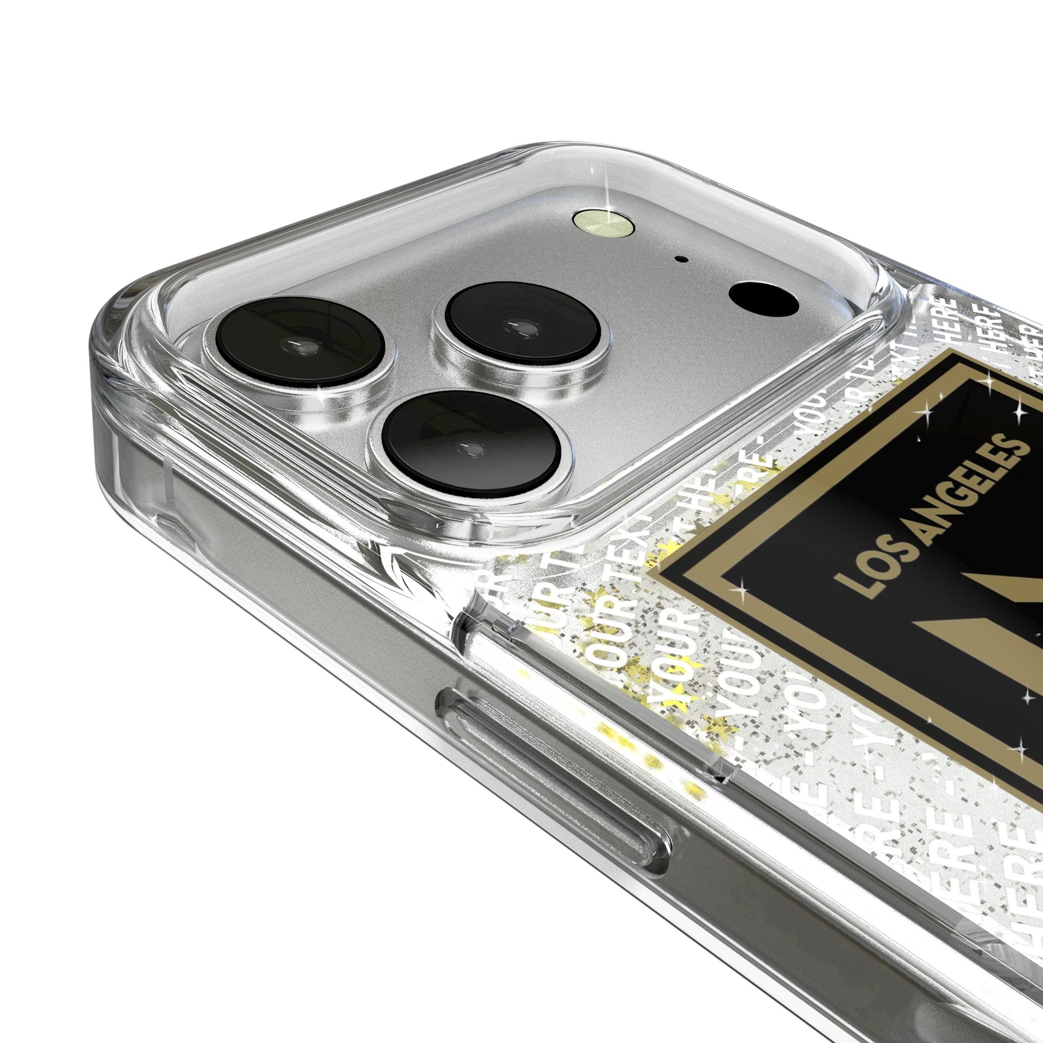 Los Angeles Football Club Personalized EndZone Plus Glitter Phone Case for Apple iPhone 17 Series 3
